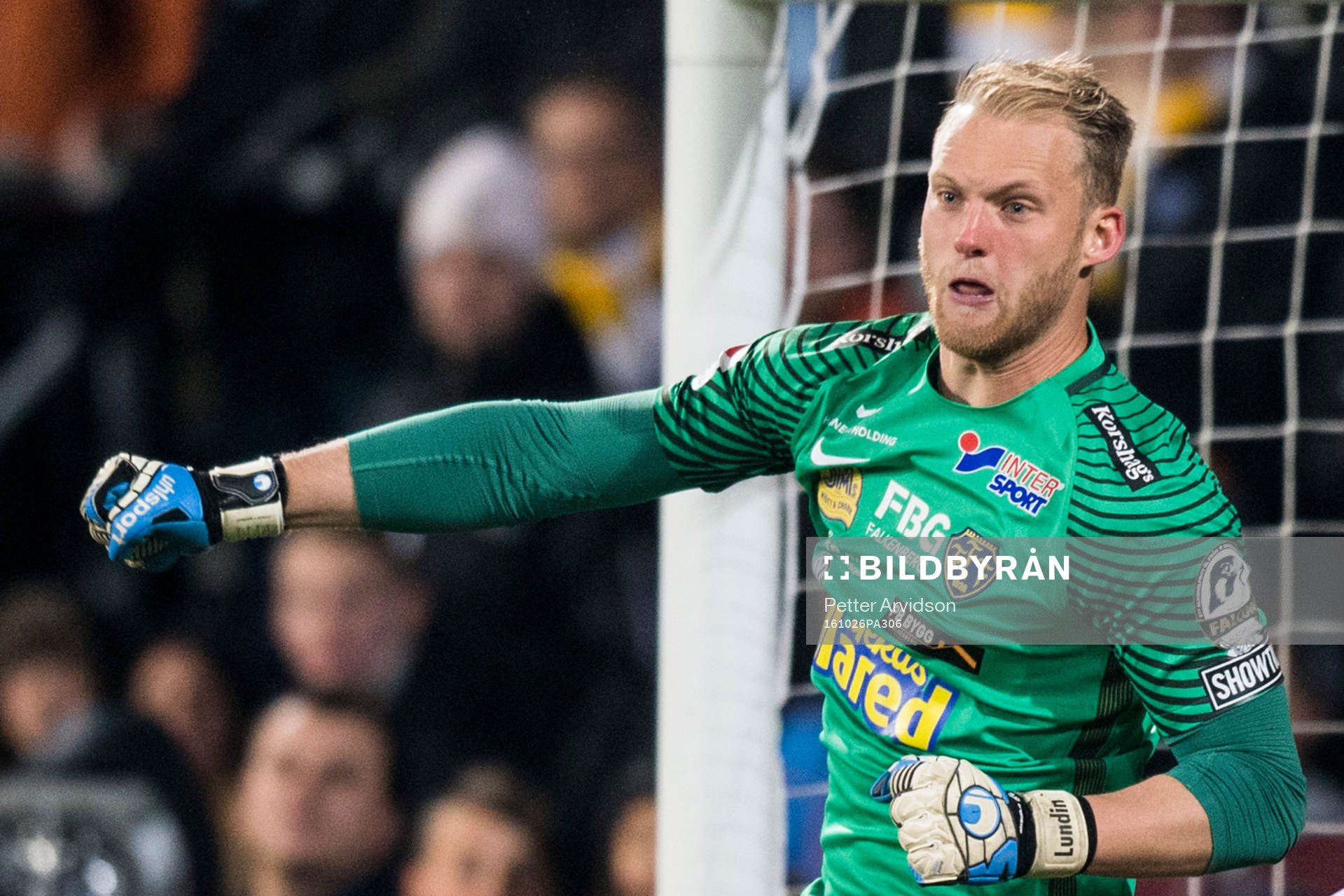 Falkenbergs målvakt Alexander Lundin