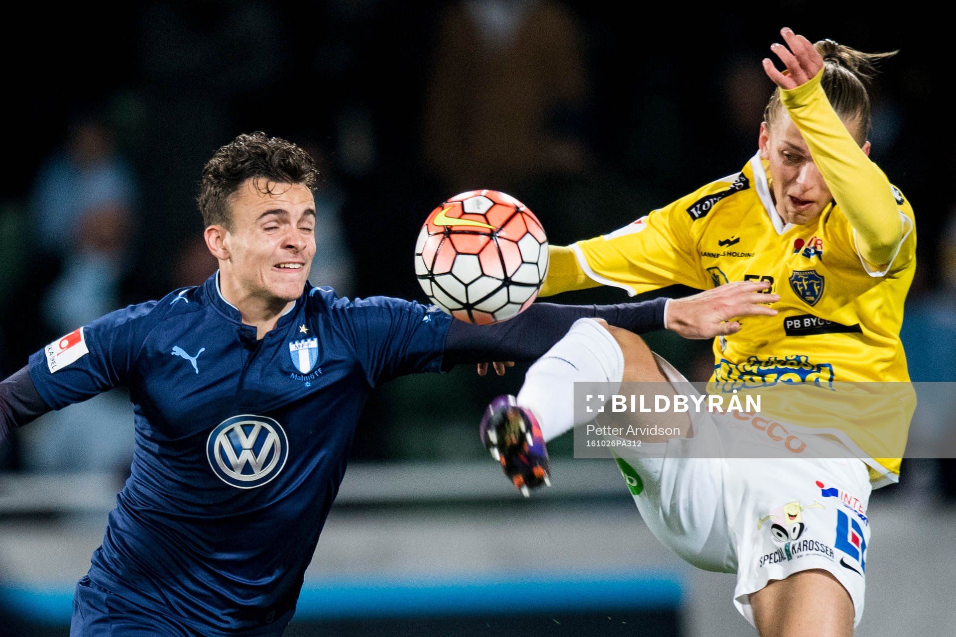 Malmö FFs Andreas Vindheim och Falkenbergs Jesper Karlsson
