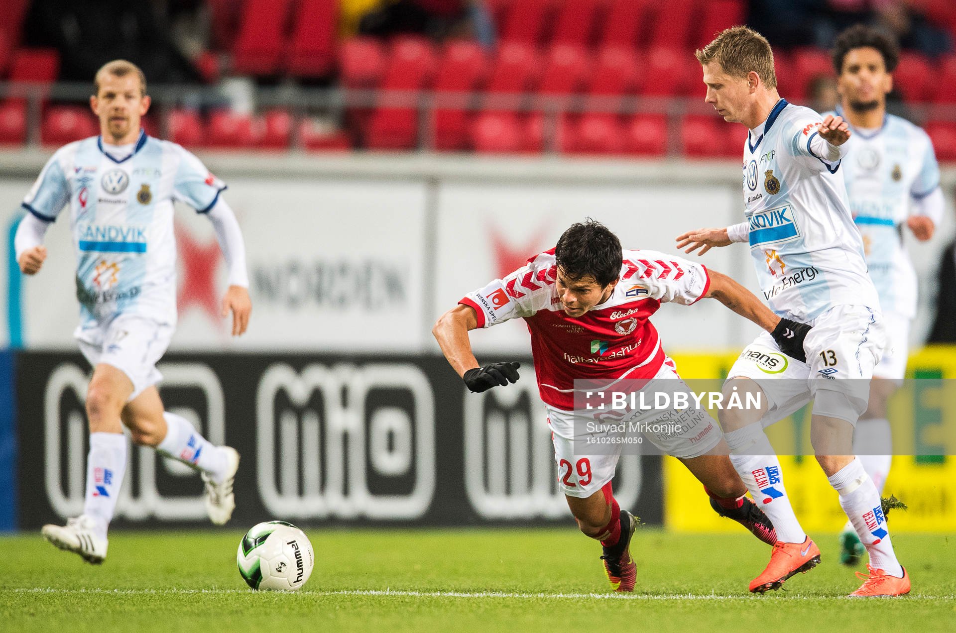 Kalmars Romário Pereira Sipião och Gefles Johan Bertilsson
