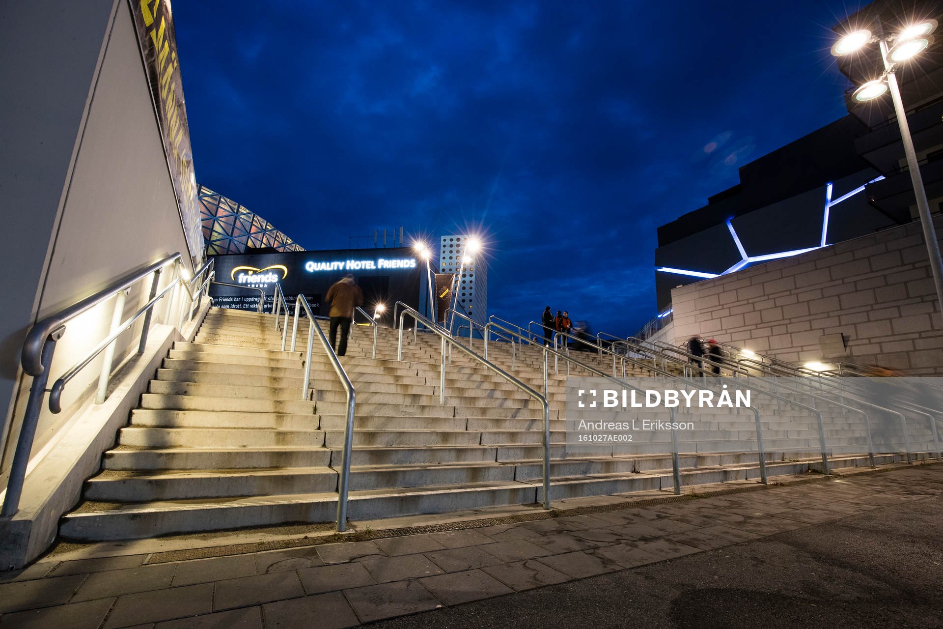 Exteriör av Friends Arena