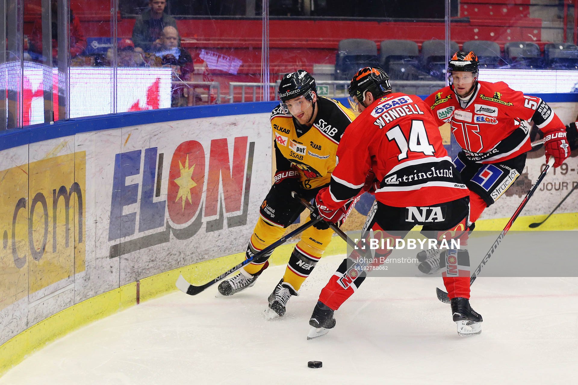 Luleås Anton Hedman mot Örebros Tom Wandell och Johan