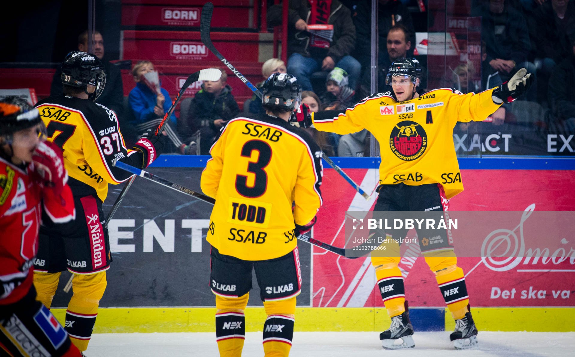 Luleås Brendan Mikkelson jublar