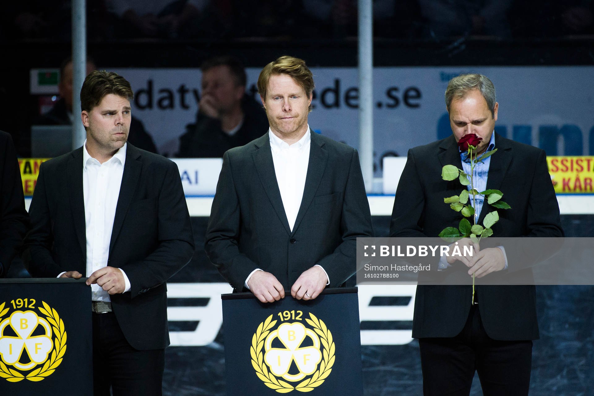 Brynäs tidigare spelare Ove Molin, Andreas Dackell och