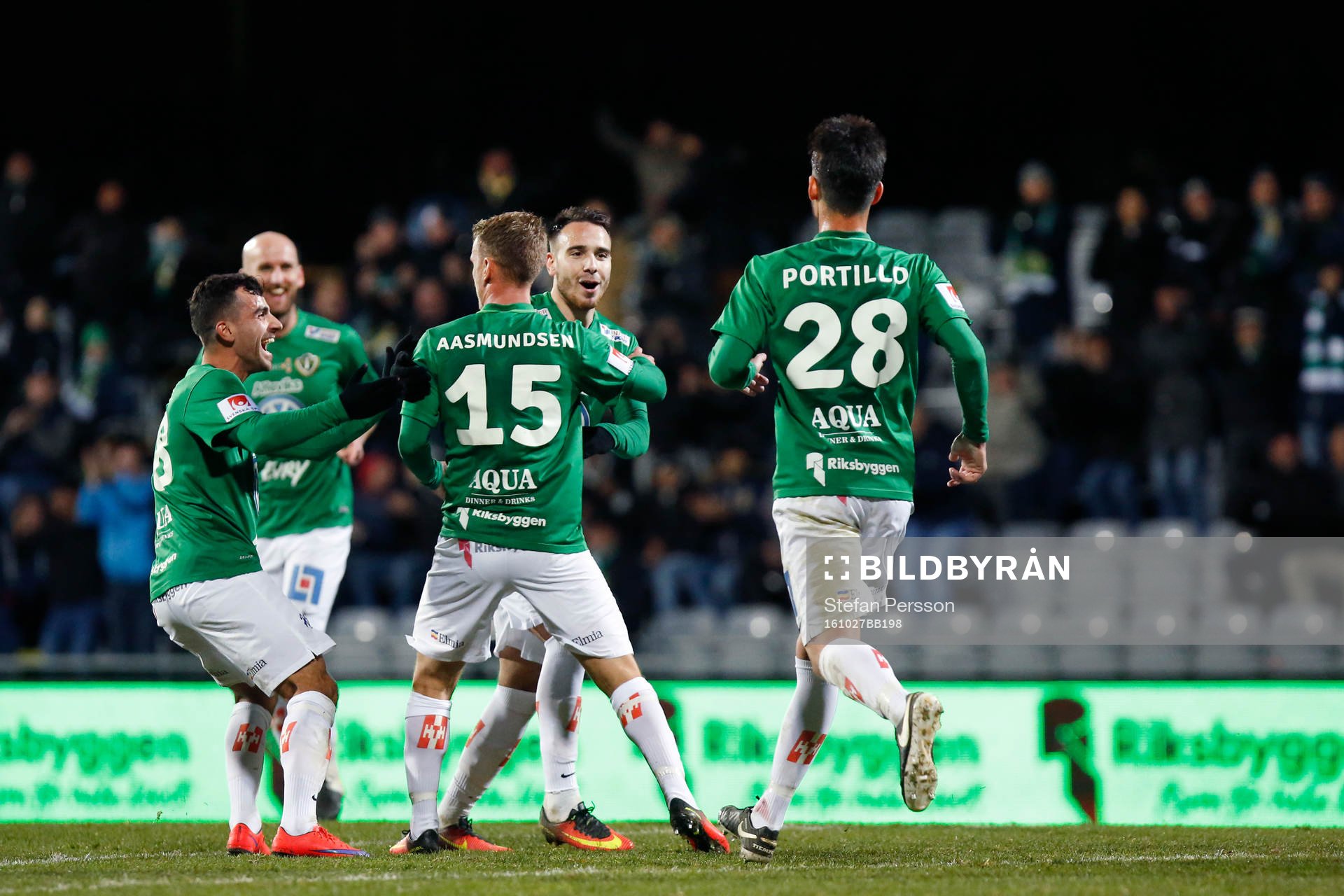 Jönköpings Stian Aasmundsen jublar