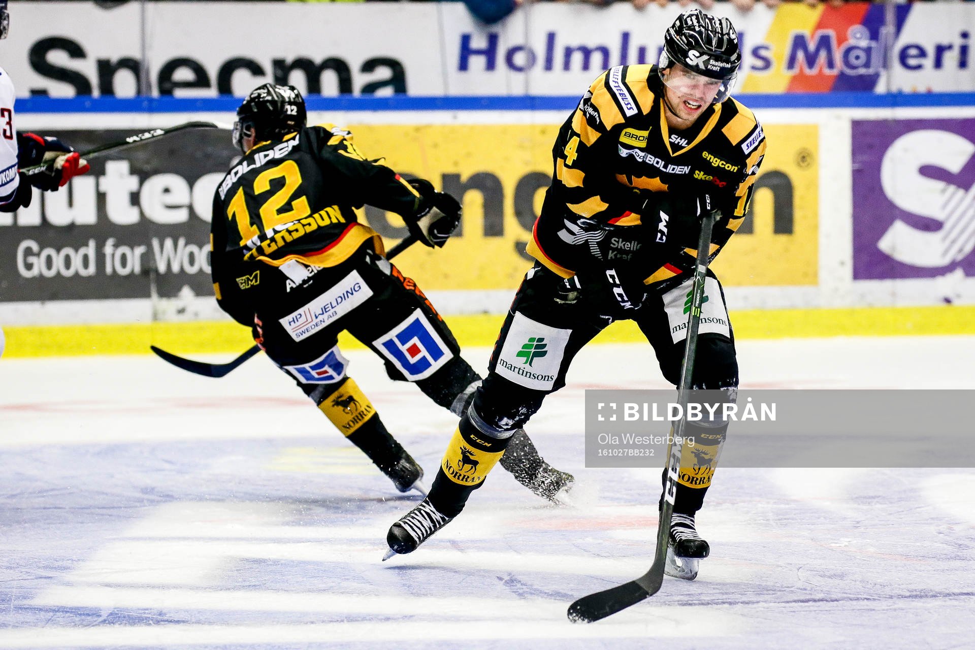 Skellefteås Emil Pettersson fick ont i upper body