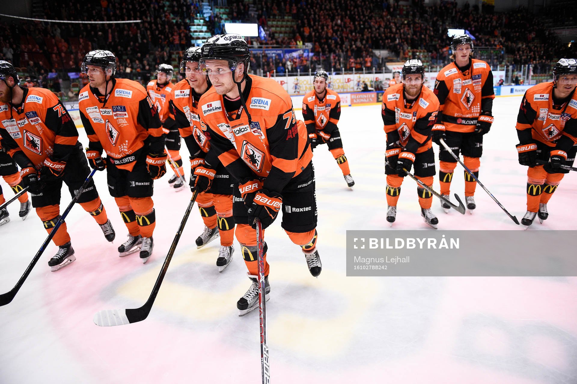 Karlskronas spelare jublar