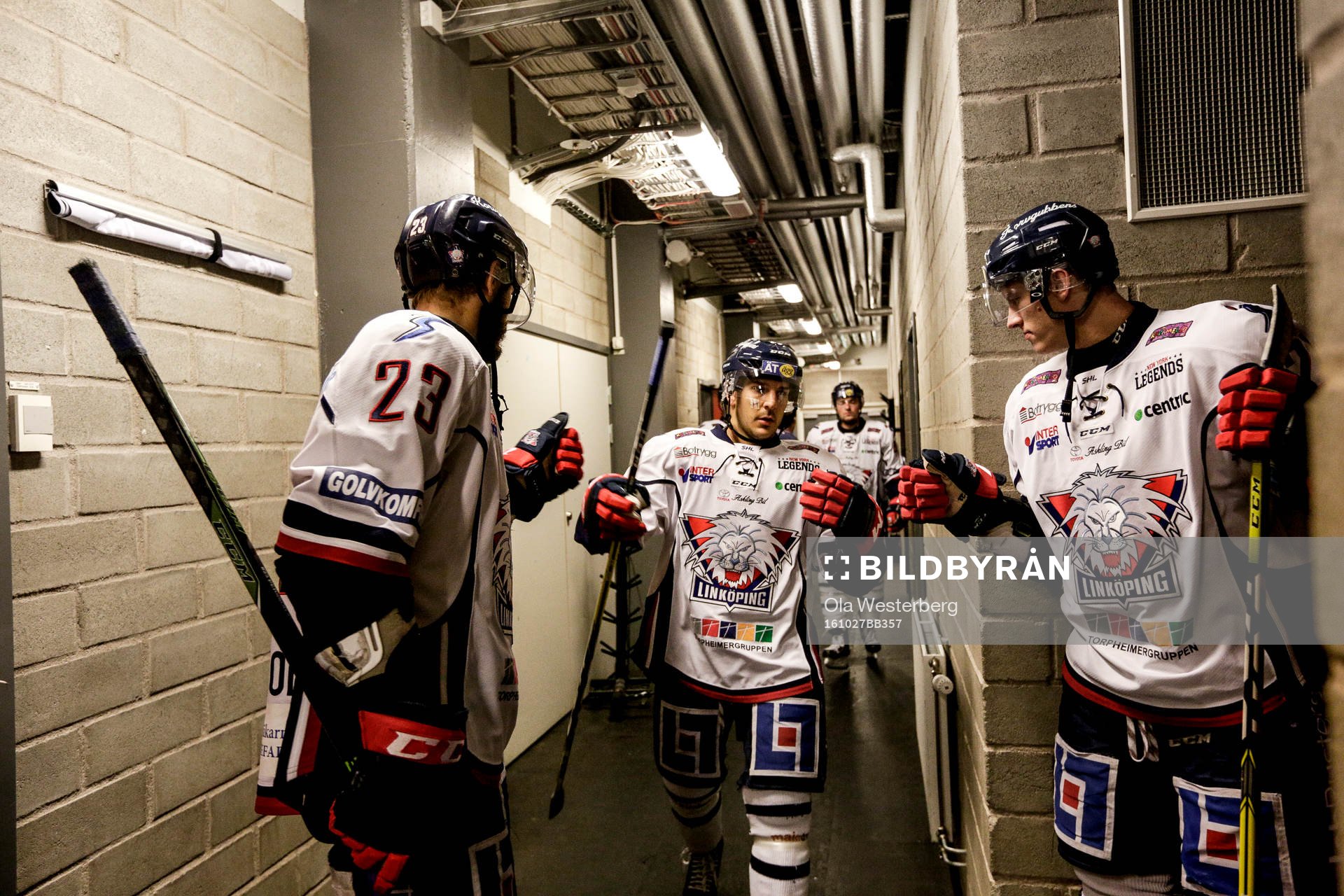 Linköpings Niklas Persson, Garret Roe och Gabriel Carlsson