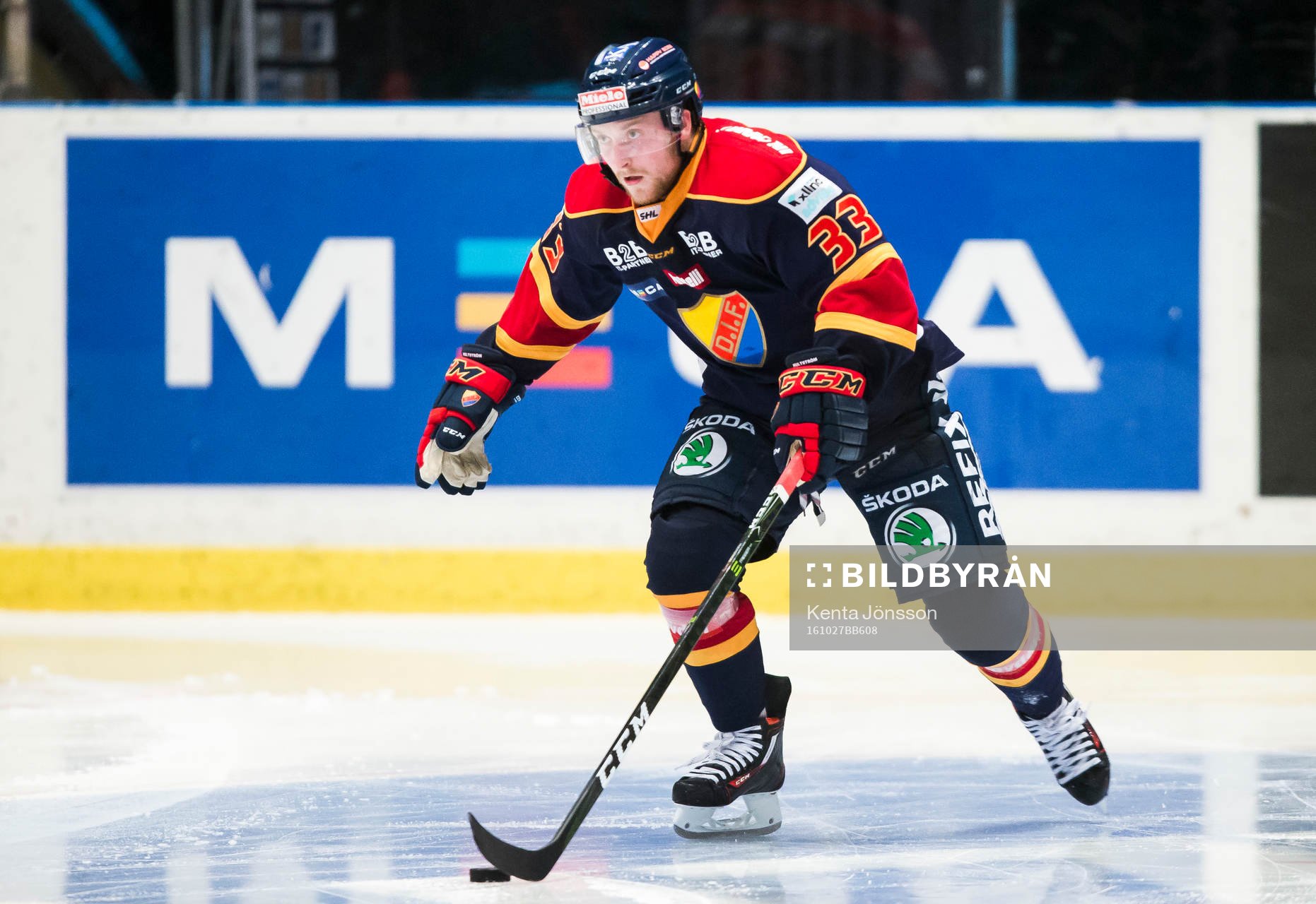 Djurgårdens Linus Hultström i aktion
