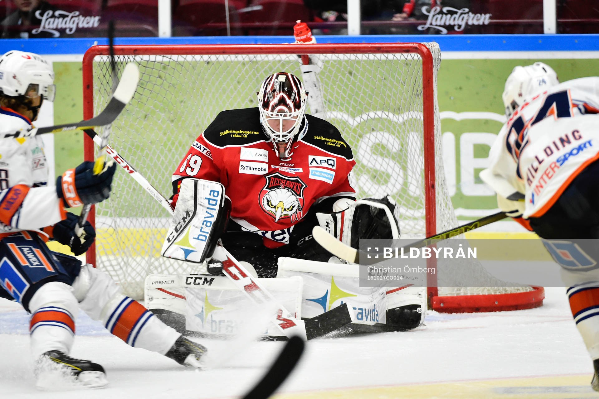 Malmö Redhawks målvakt Oscar Alsenfelt