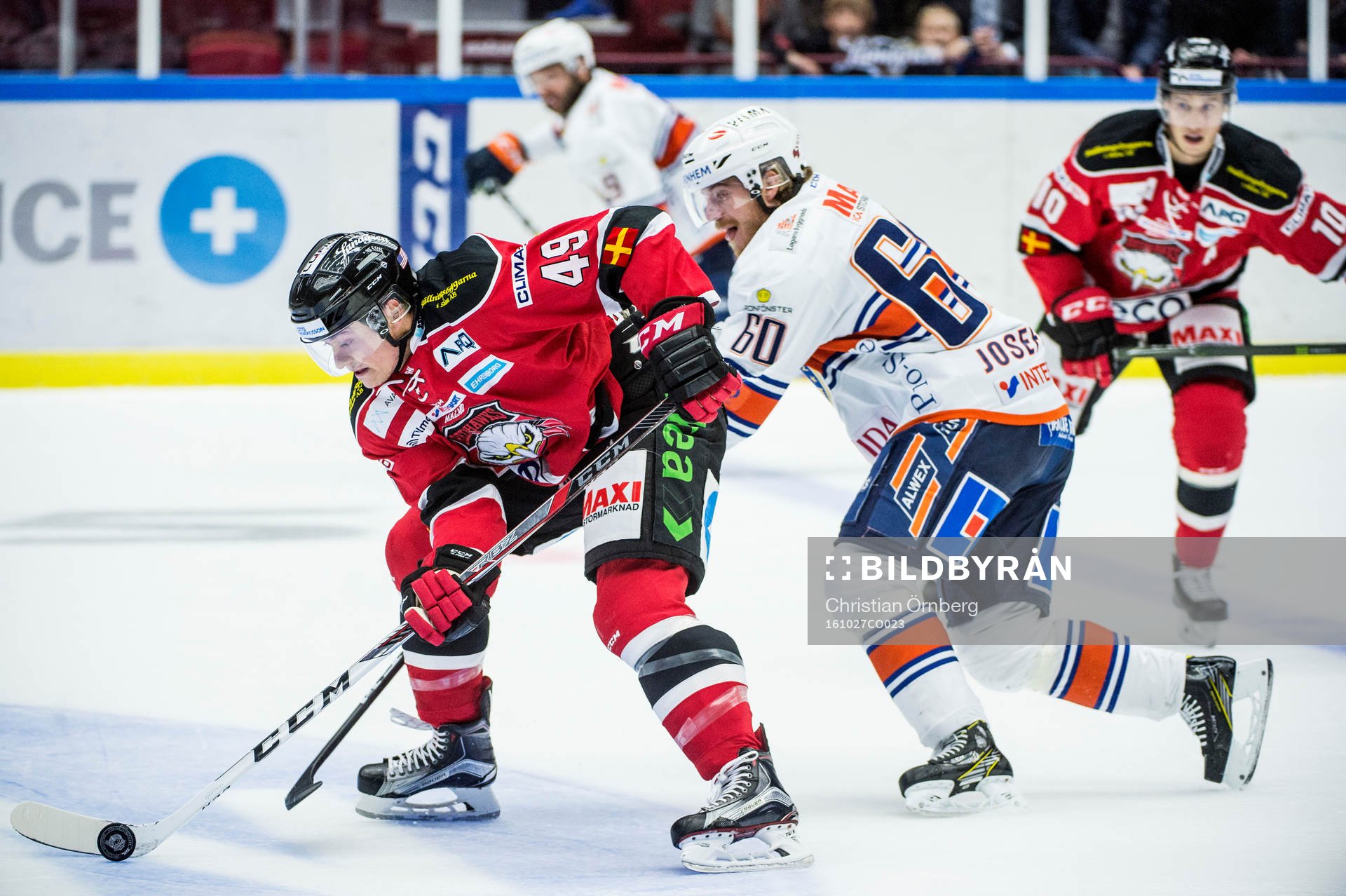 Malmö Redhawks Rhett Rakhshani mot Växjös Erik Josefsson