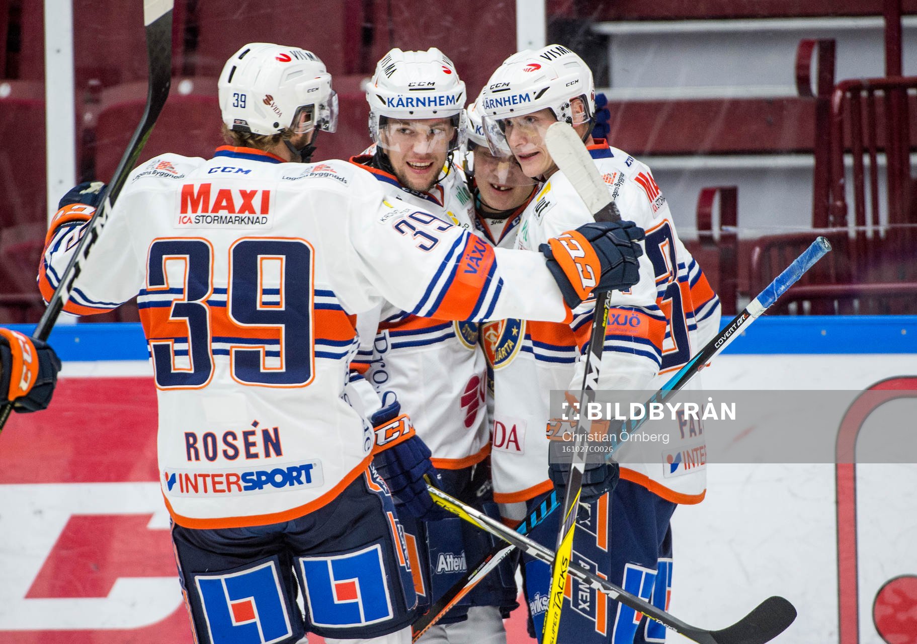 Växjös Tuomas Kiiskinen, Robert Rosén och Olli Palola