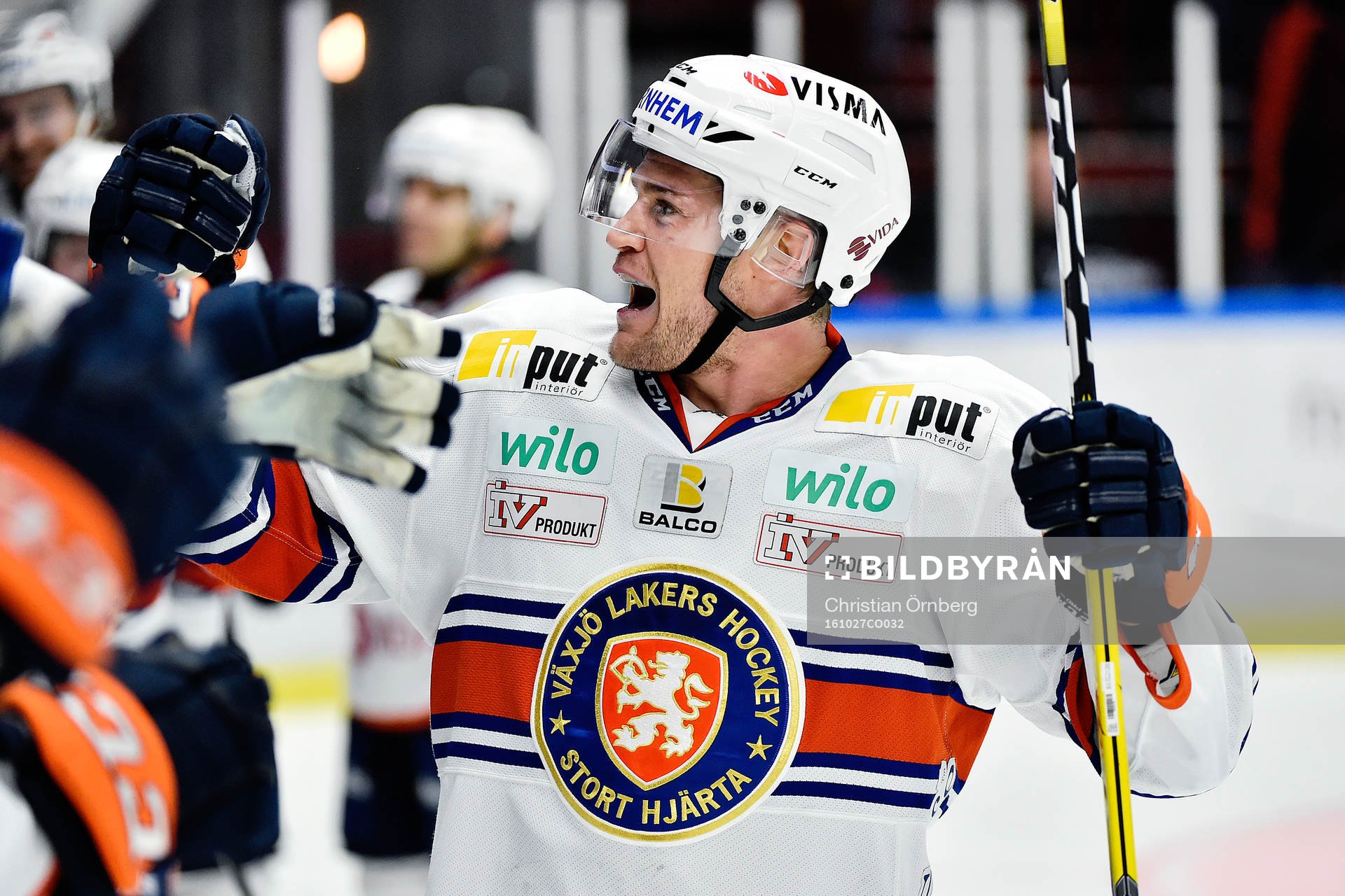 Växjös Geoff Platt jublar