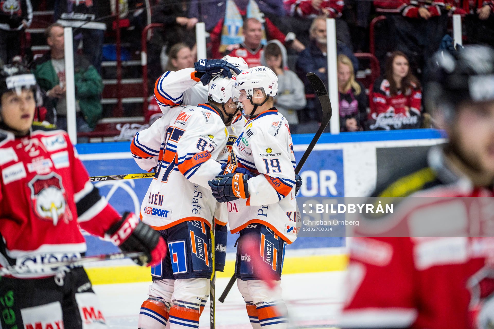 Växjös Robert Rosén, Ville Leino och Tuomas Kiiskinen