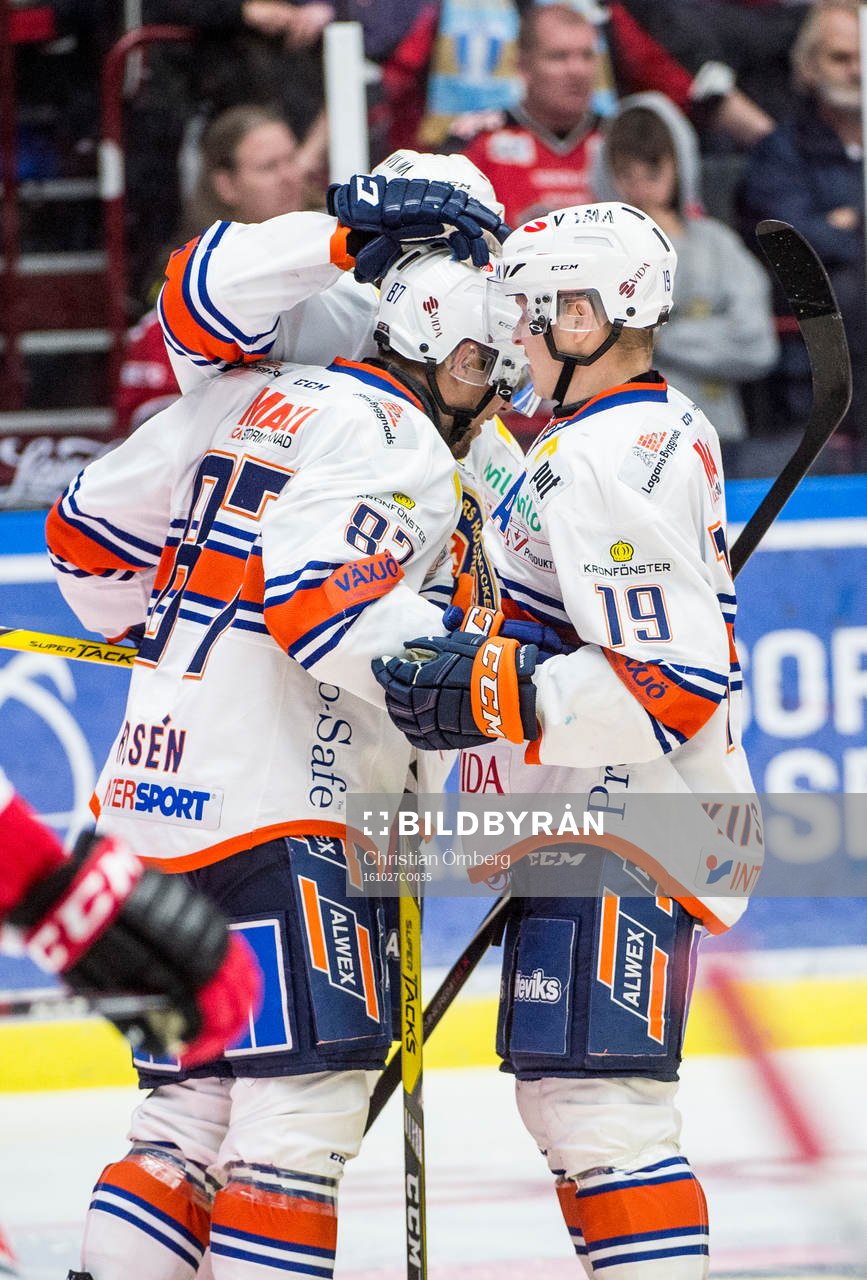 Växjös Robert Rosén, Ville Leino och Tuomas Kiiskinen