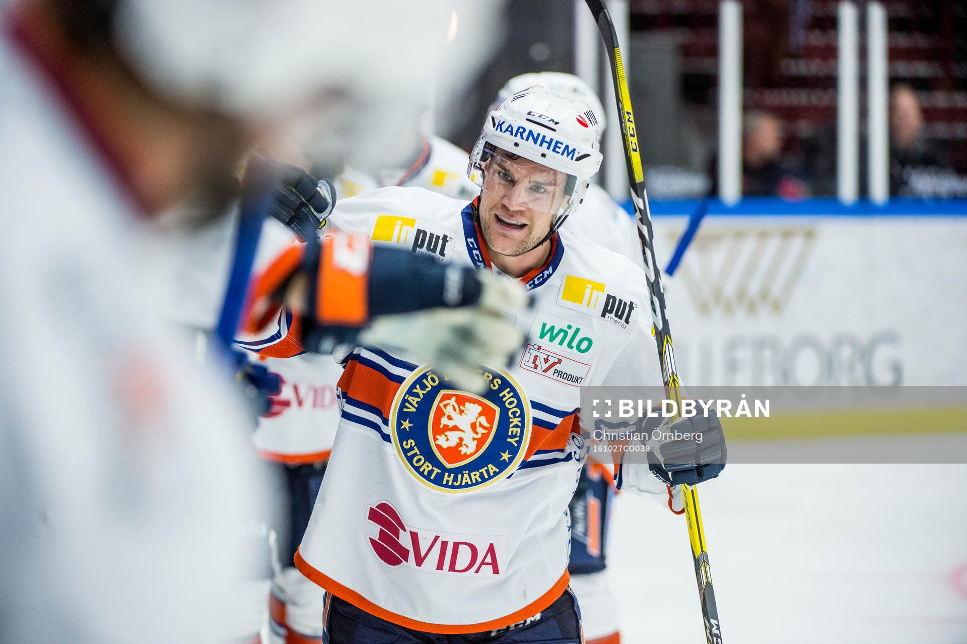 Växjös Geoff Platt jublar