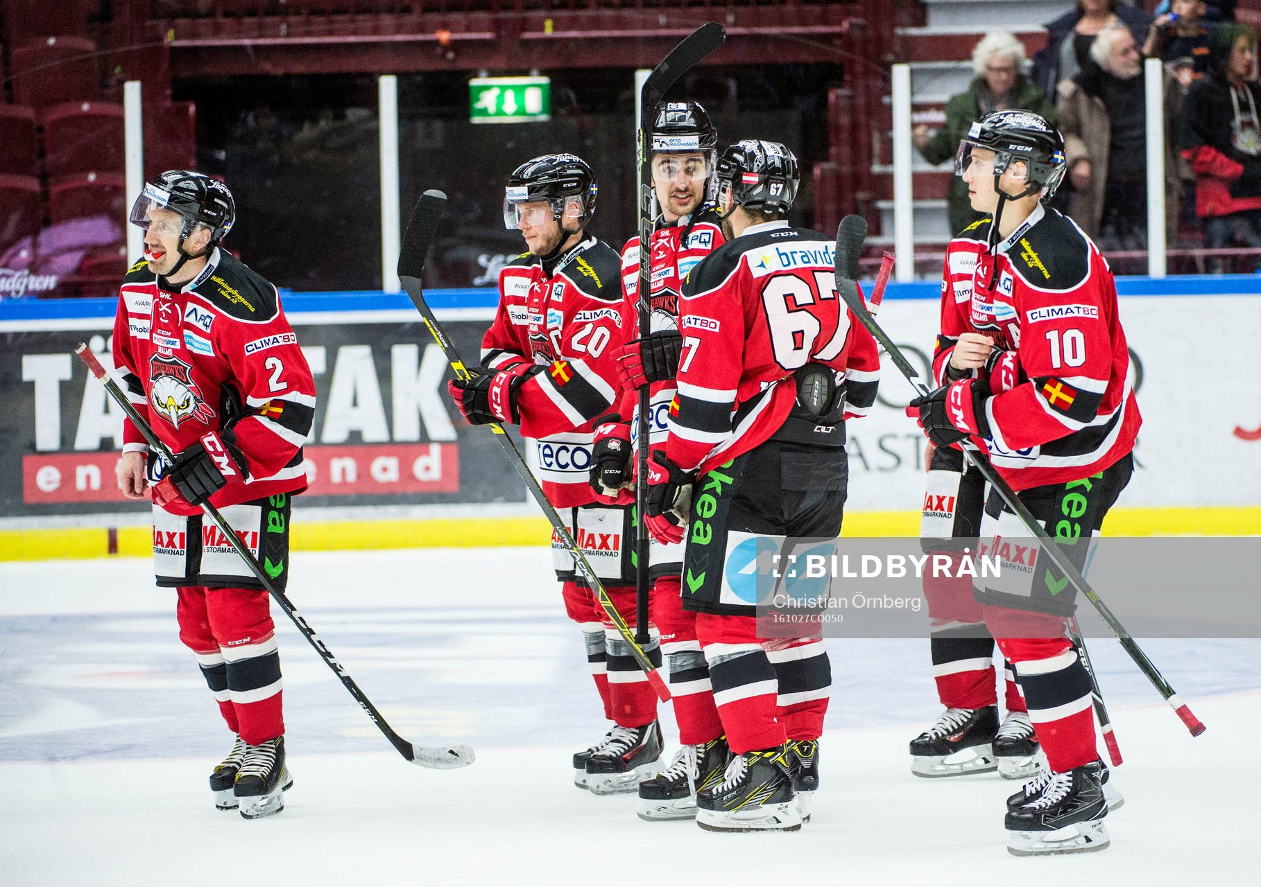 Malmö Redhawks spelare deppar