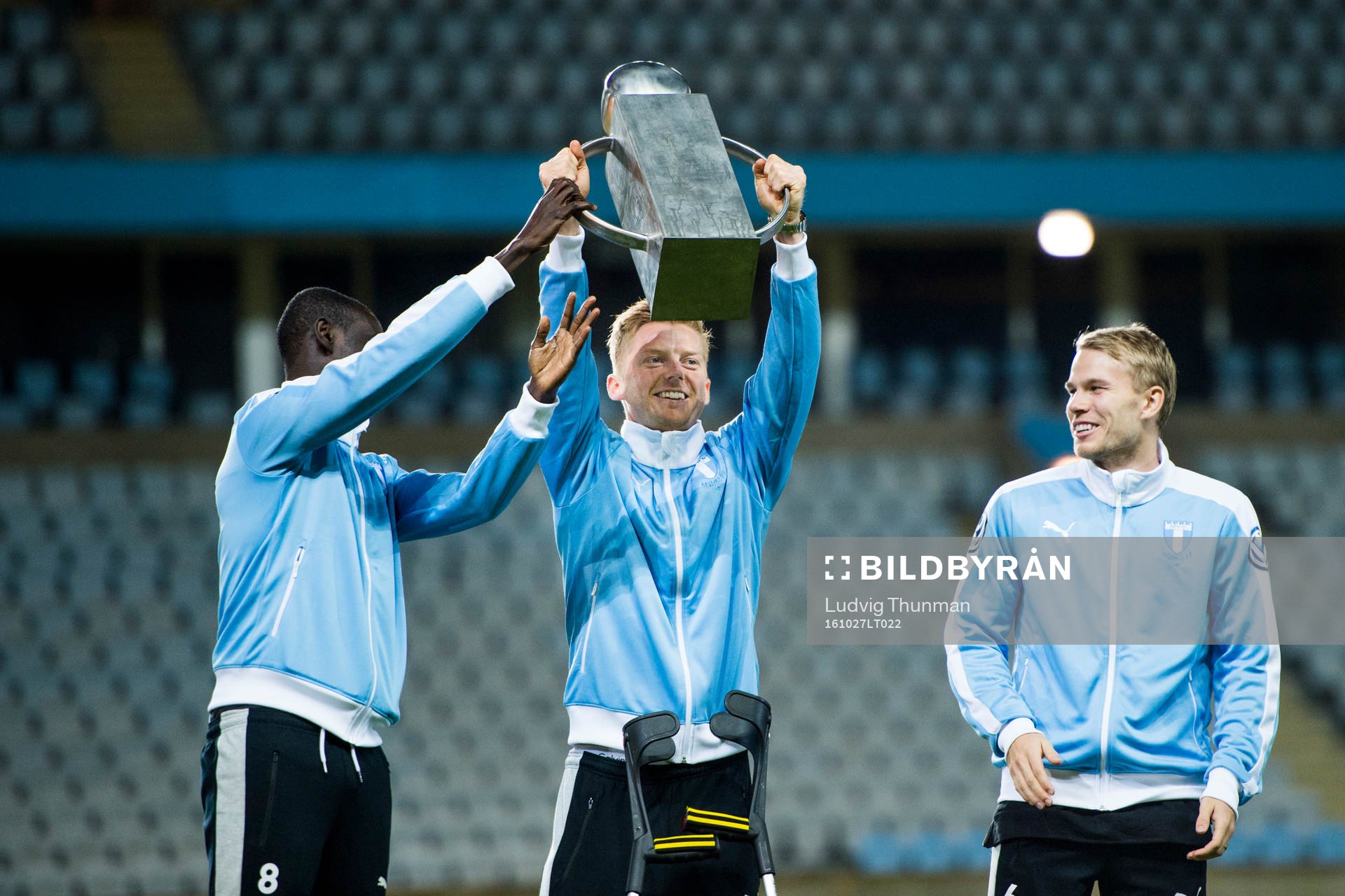 Malmö FFs Enock Kofi Adu, Anders Christiansen och Oscar