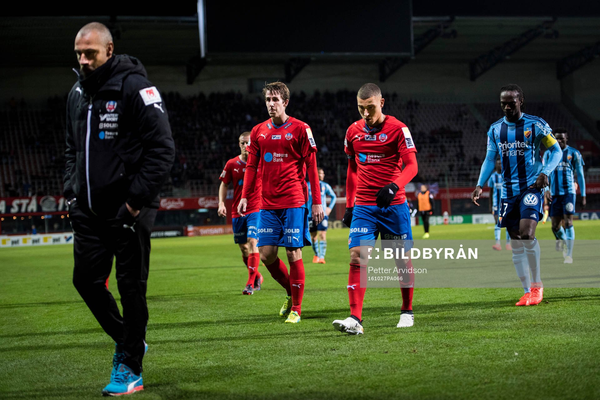 Helsingborgs manager Henrik Larsson, Adam Eriksson och