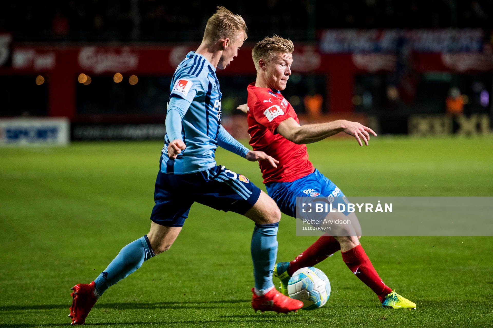 Helsingborgs Andreas Landgren och Djurgårdens Elliot Käck