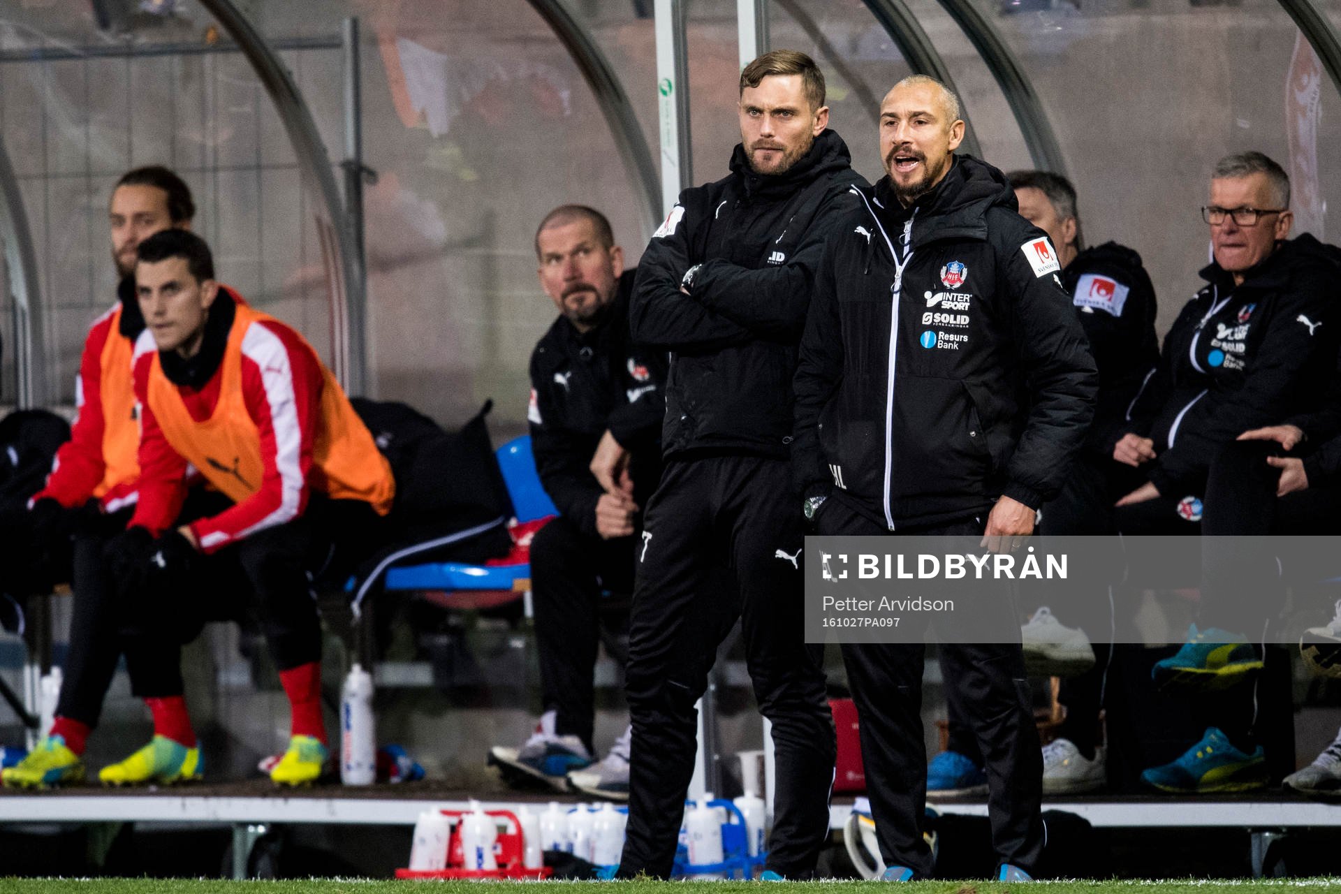 Helsingborgs assisterande tränare Tobias Tuvesson och