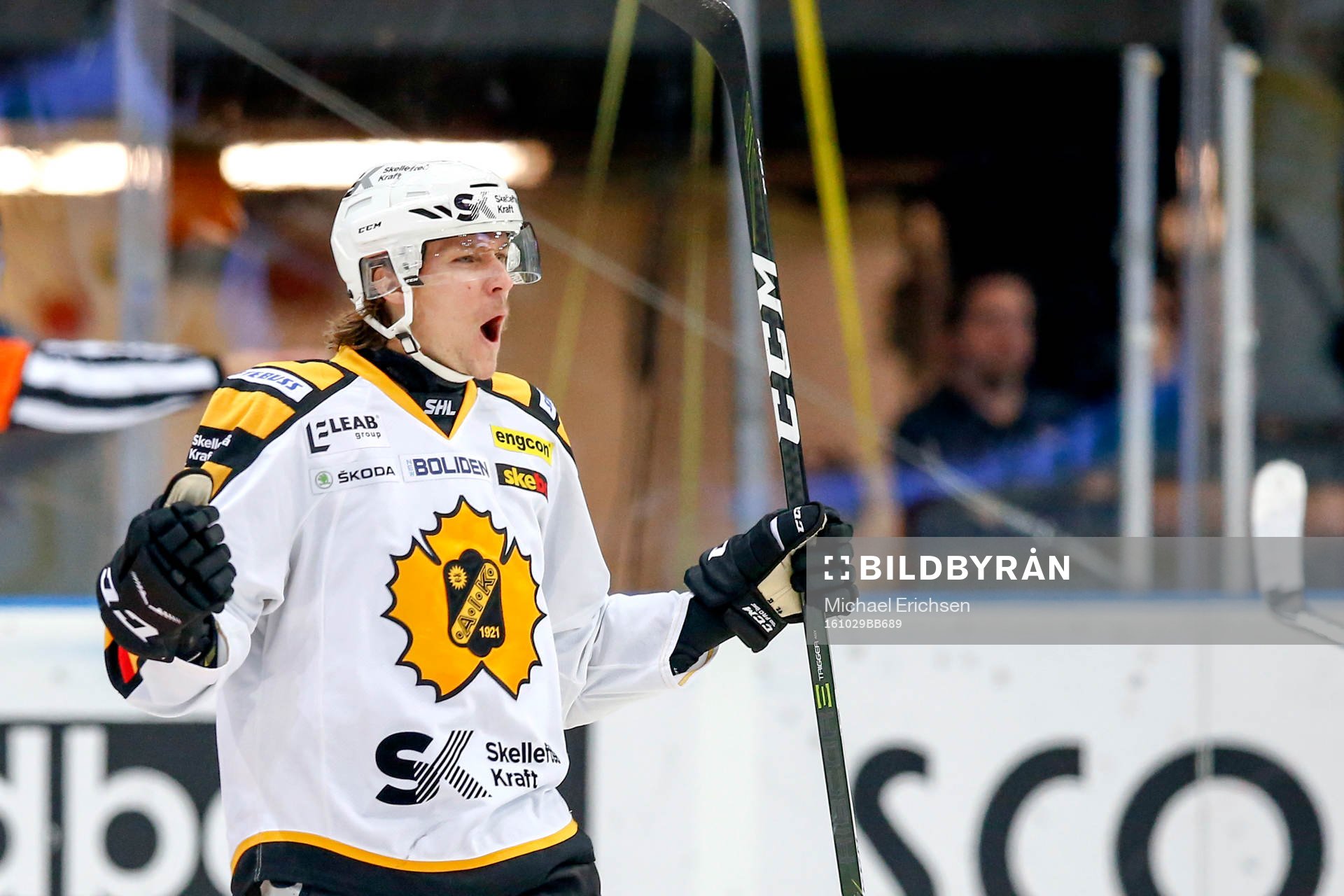 Skellefteås Jesper Olofsson jublar