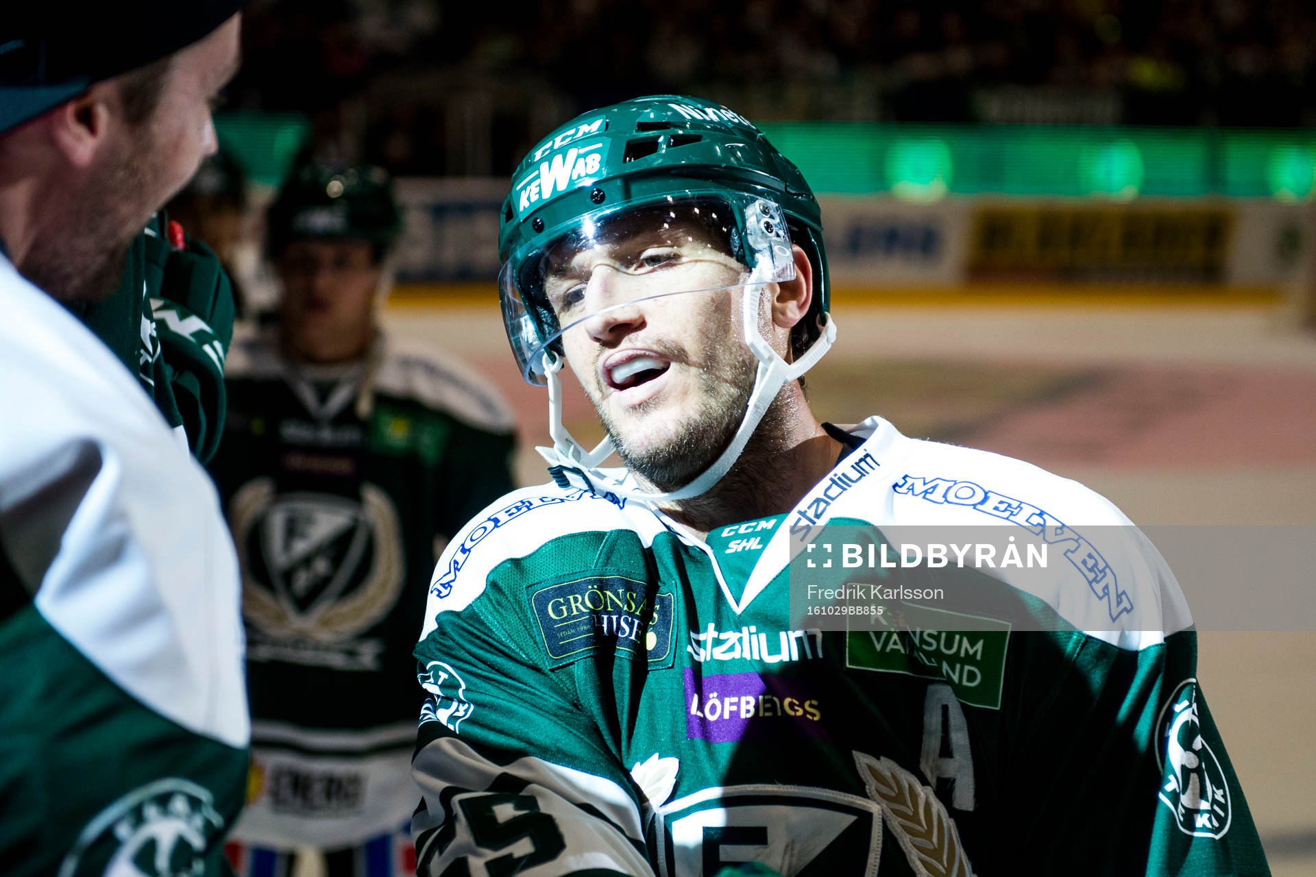 Färjestads Ole-Kristian Tollefsen jublar
