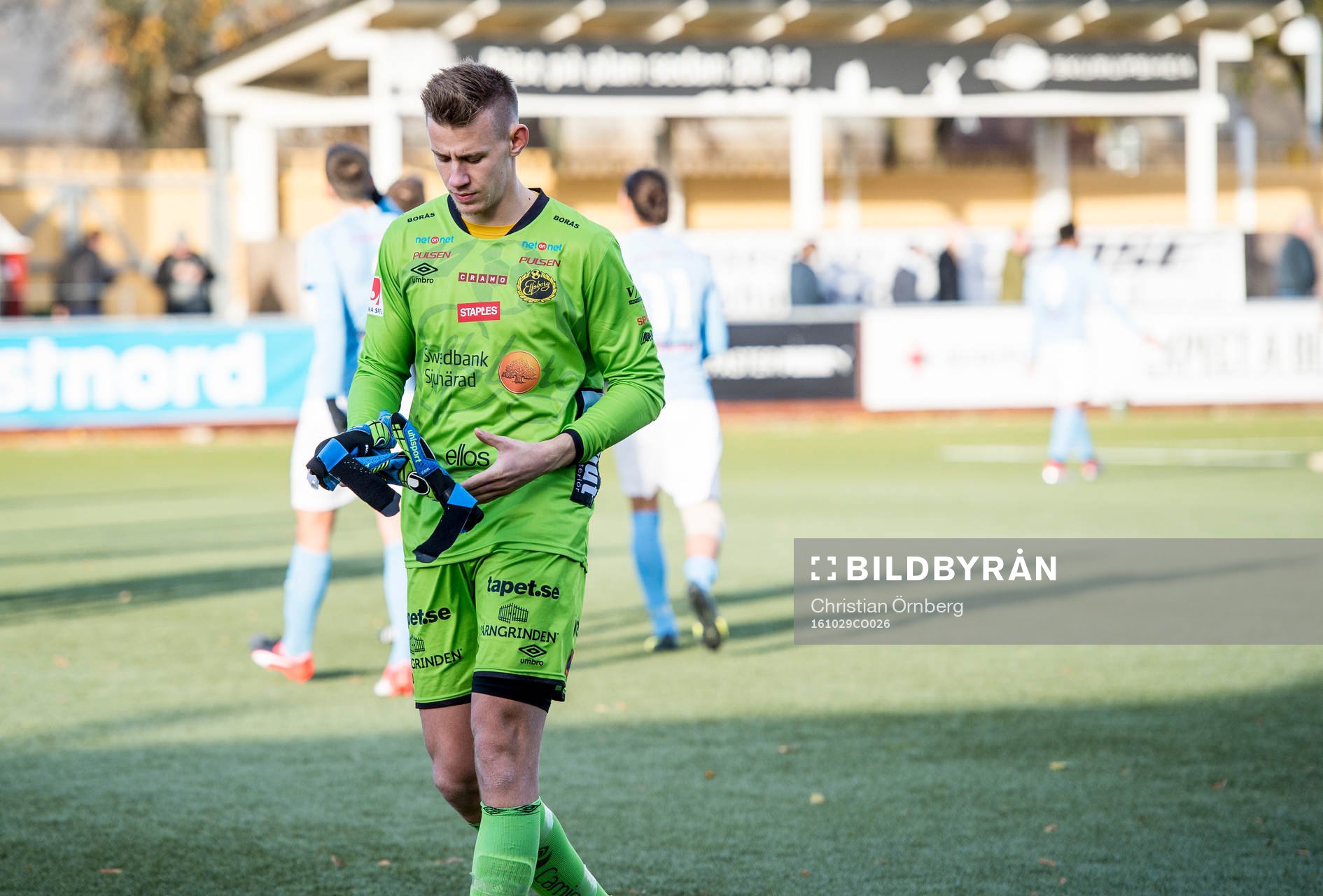 Elfsborgs målvakt David Olsson deppar