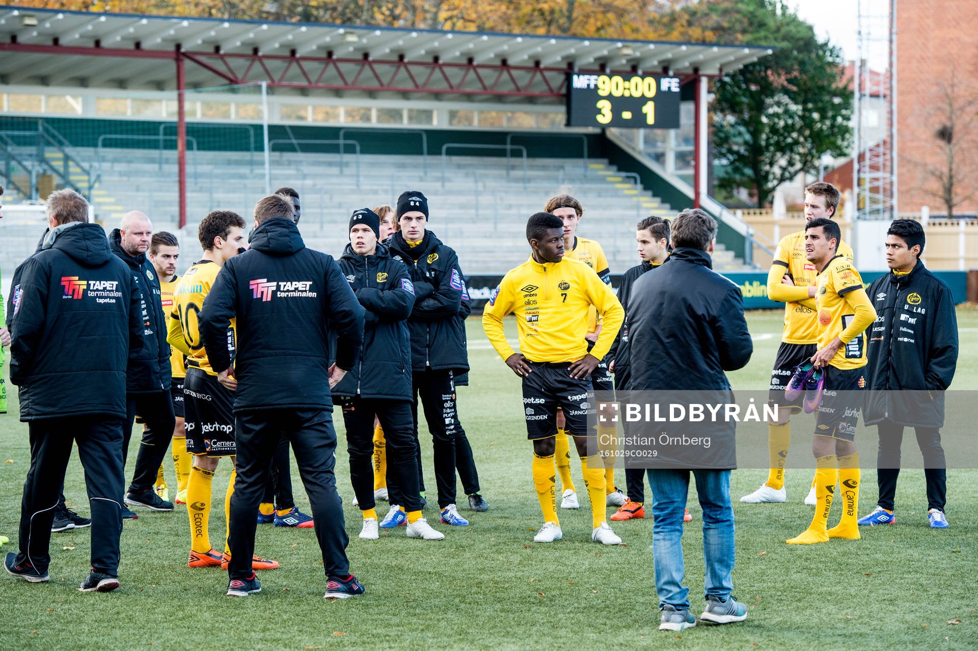 Elfsborgs spelare och ledare deppar