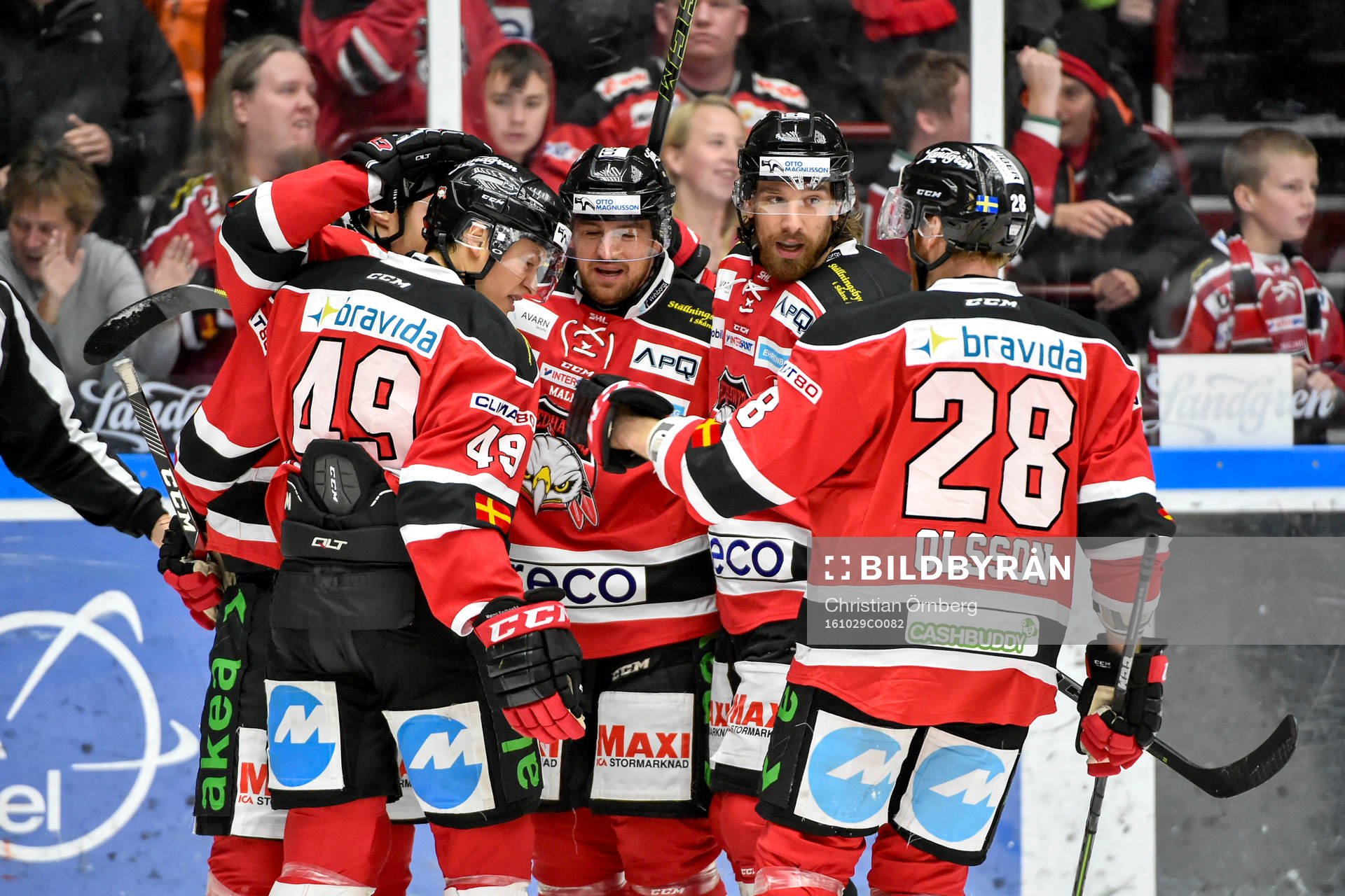 Malmö Redhawks Nichlas Hardt jublar