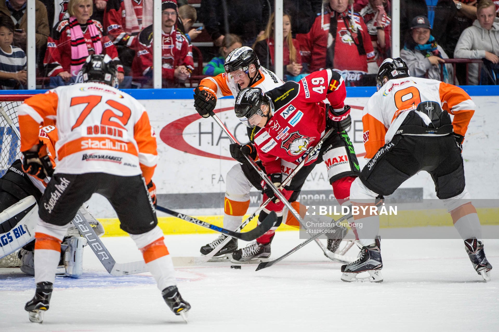 Malmö Redhawks Rhett Rakhshani mot Karlskronas Joachim