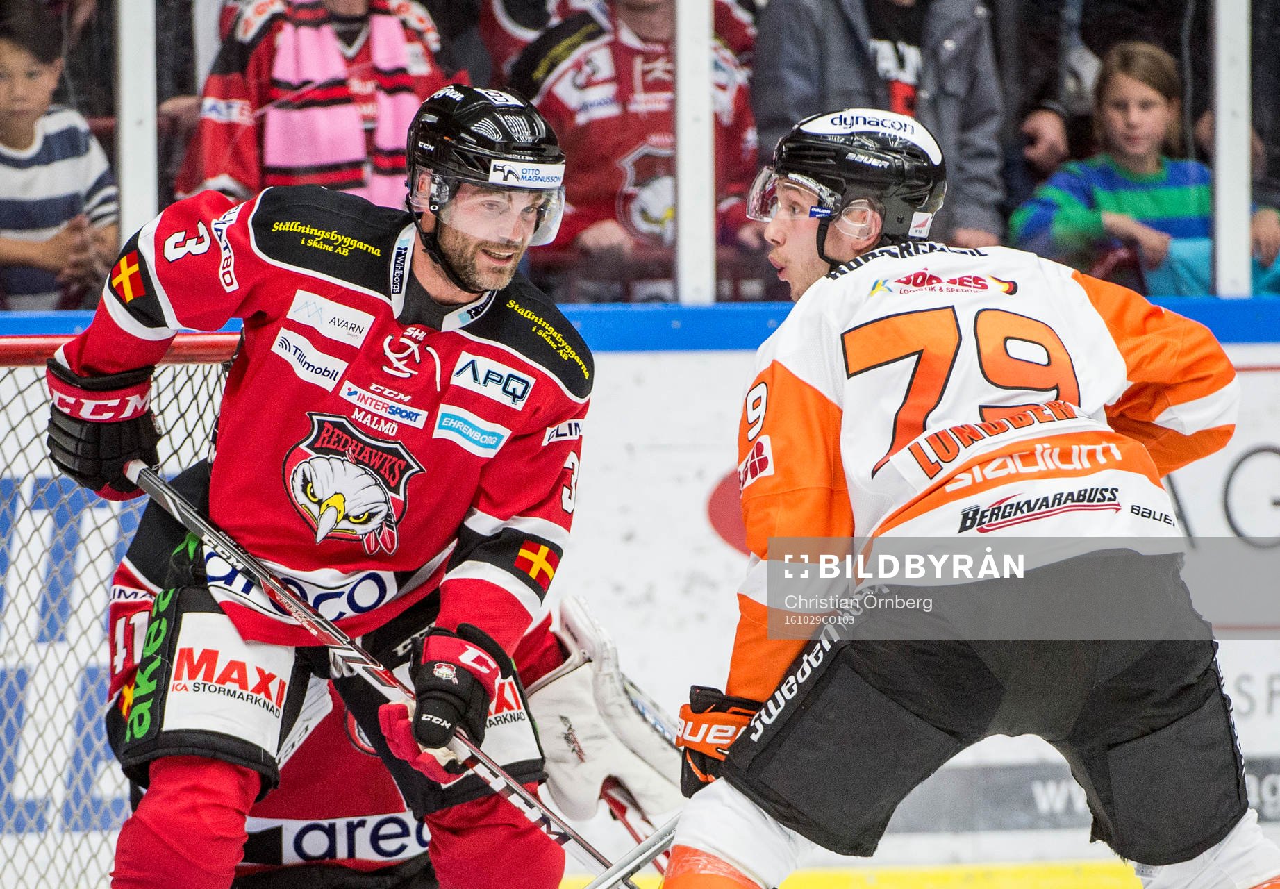 Malmö Redhawks André Benoit och Karlskronas Emil Lundberg