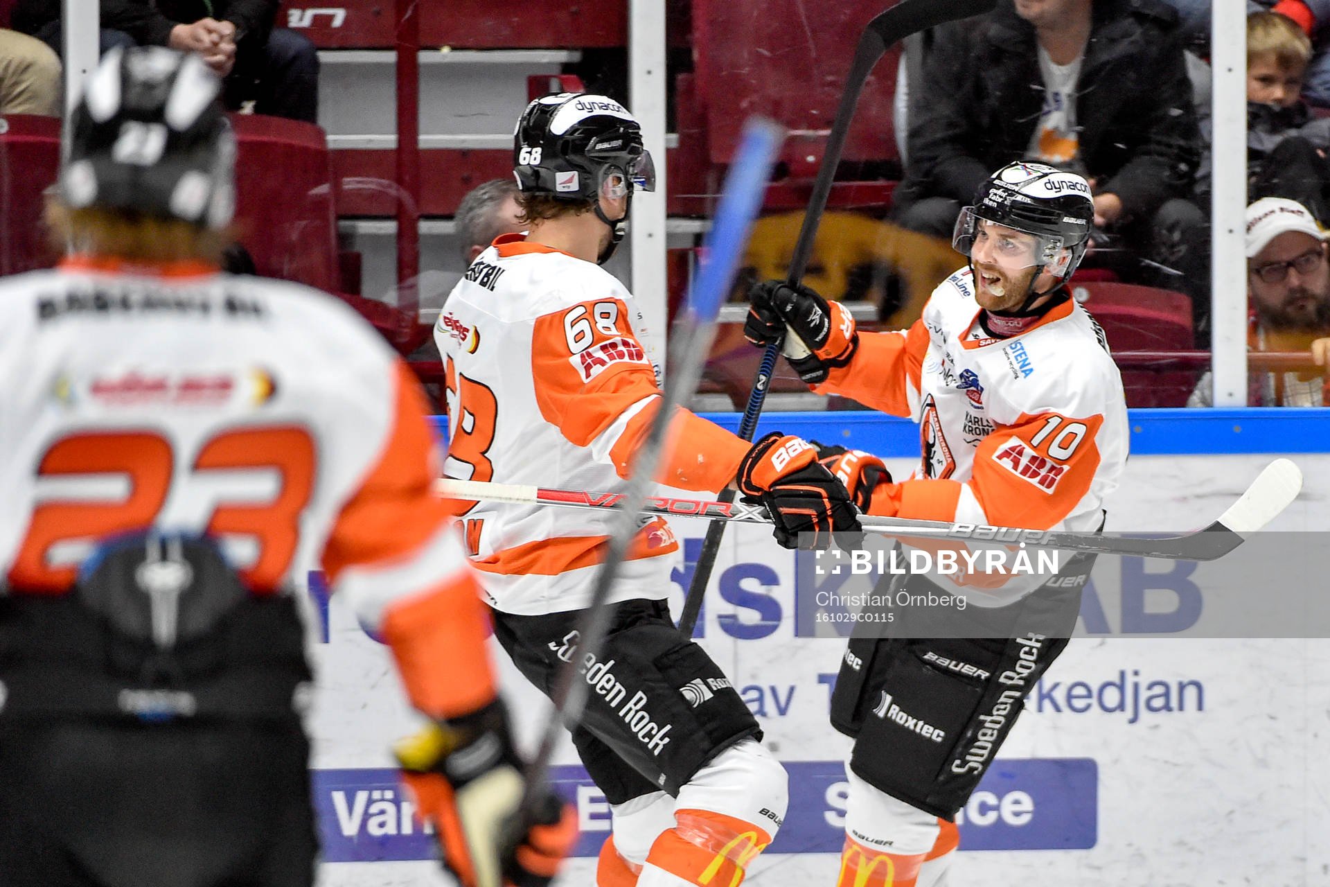 Karlskronas Viktor Amnér, Daniel Gunnarsson och Mattias