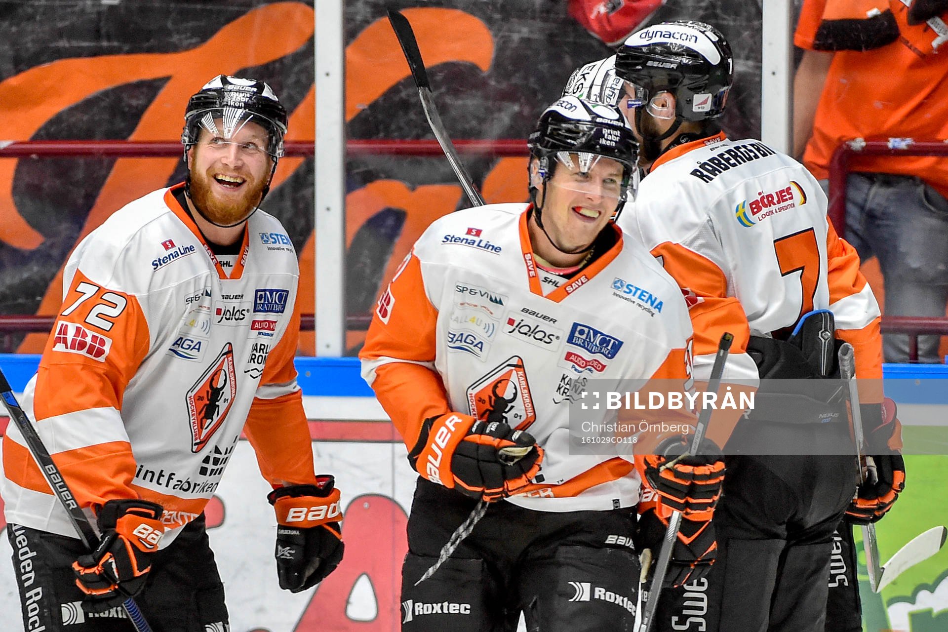 Karlskronas Joachim Rohdin, Marcus Paulsson  och Mattias