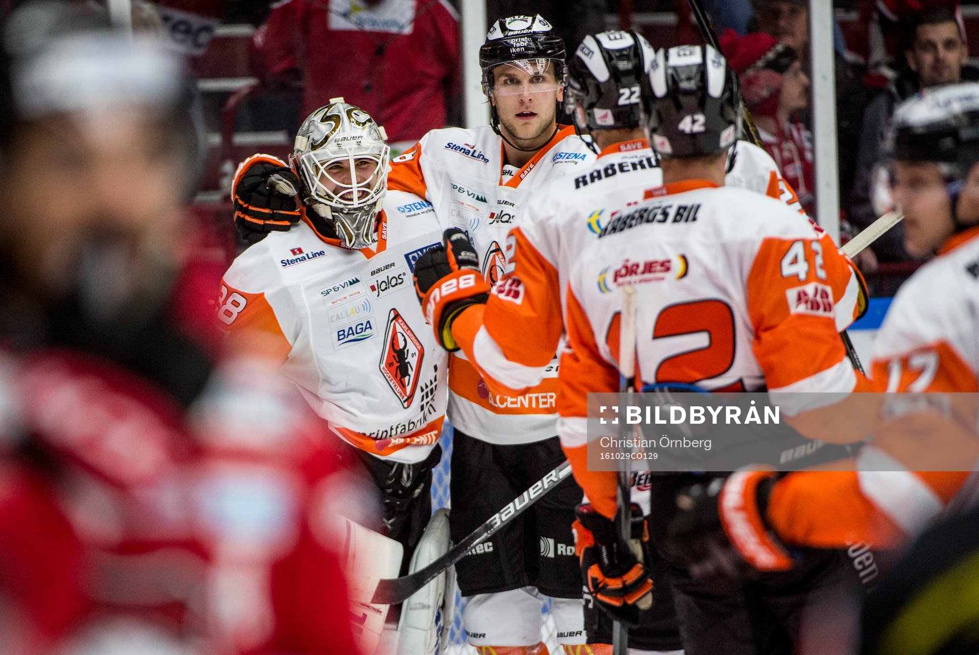 Karlskronas målvakt Johannes Jönsson, Daniel Gunnarsson,