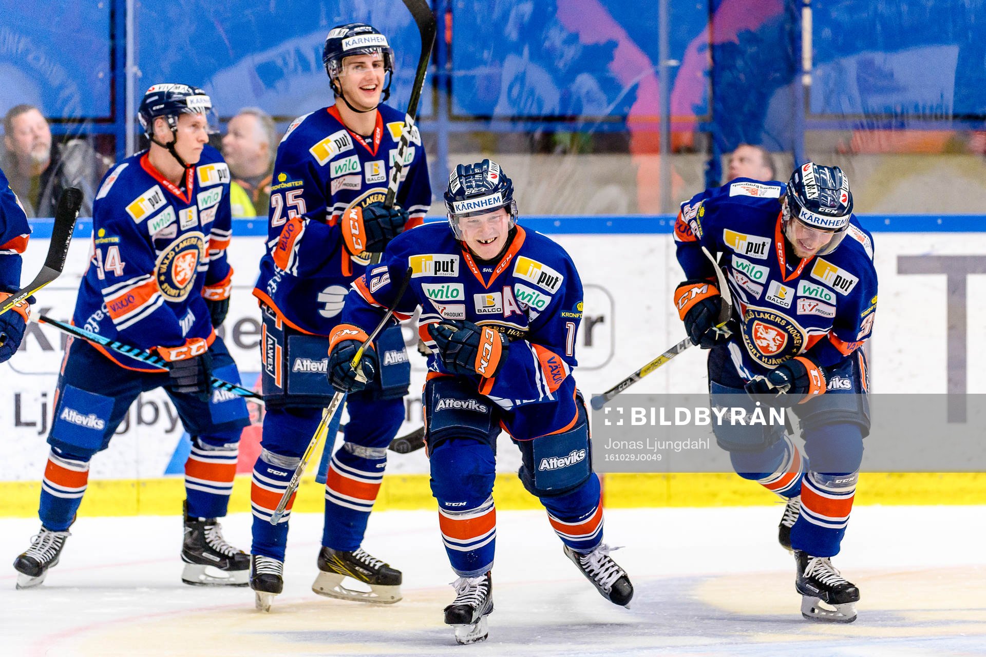 Växjös Olli Palola, Philip Holm, Tuomas Kiiskinen och