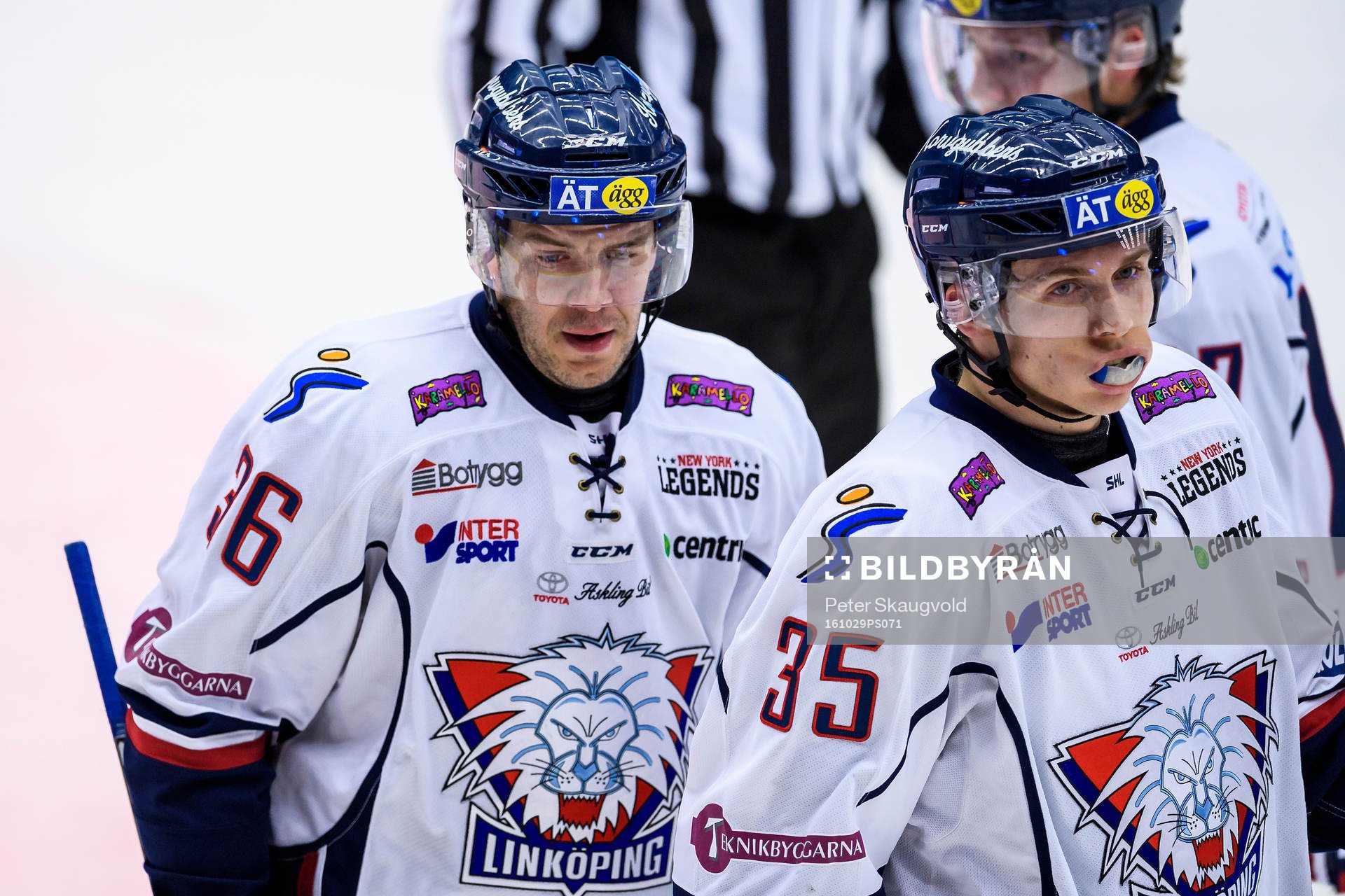 Linköpings Niklas Fogström (v) och Simon Hellholm (h)