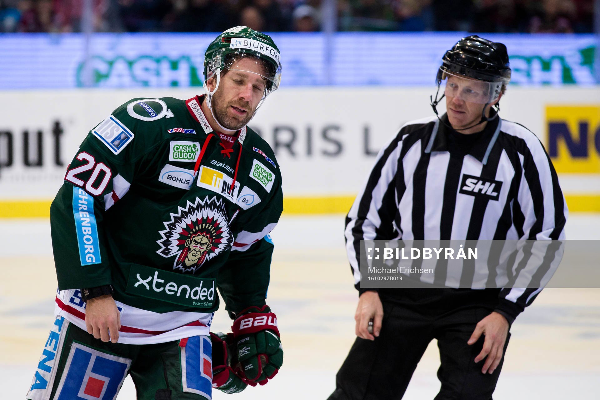 Frölundas Joel Lundqvist irriterad
