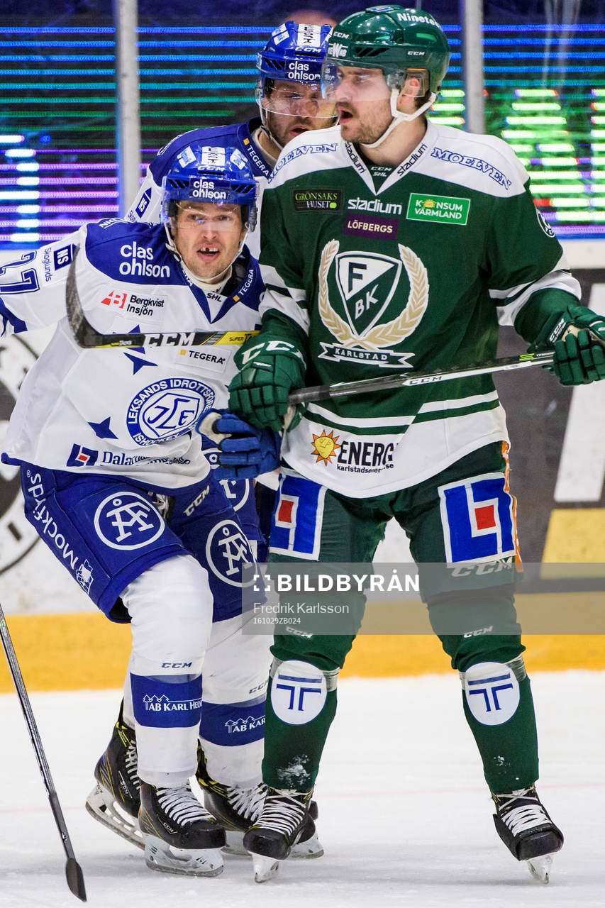 Leksands Eric Castonguay och Färjestads Mikael Wikstrand