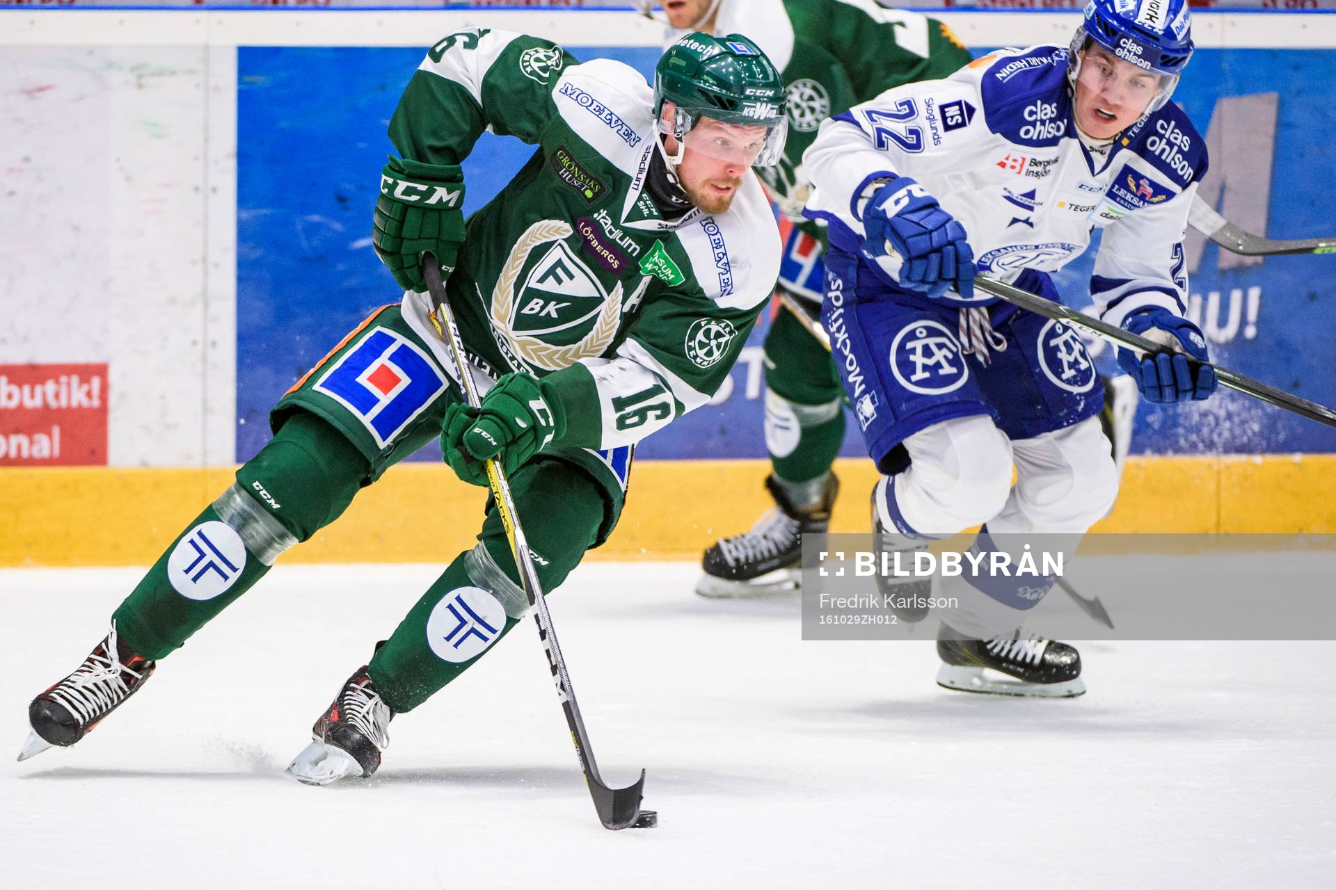 Färjestads Alexander Johansson och Leksands Martin