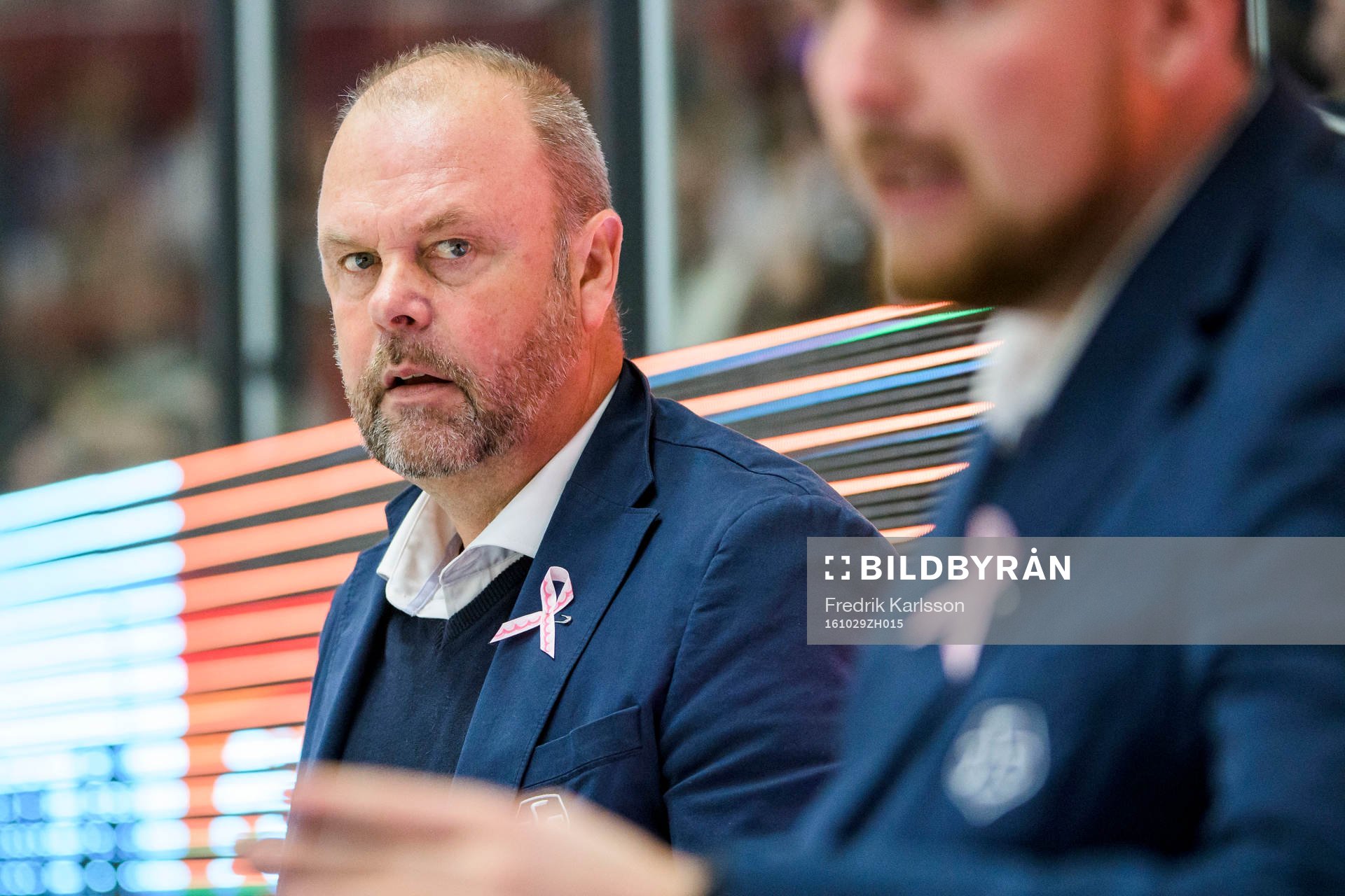 Leksands tränare Per-Erik Johnsson deppar