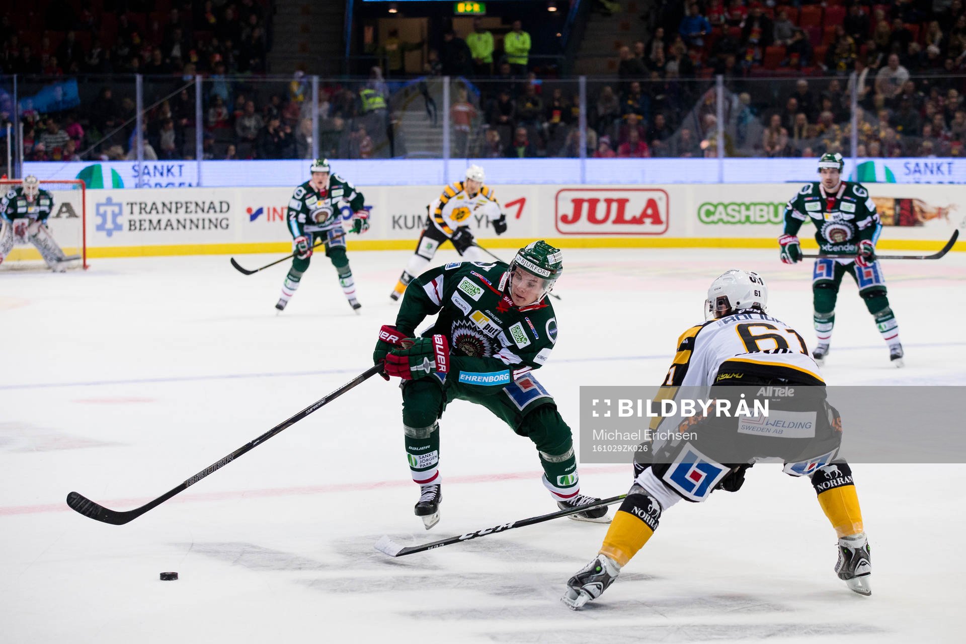 Frölundas Victor Olofsson mot Skellefteås Fredrik Lindgren