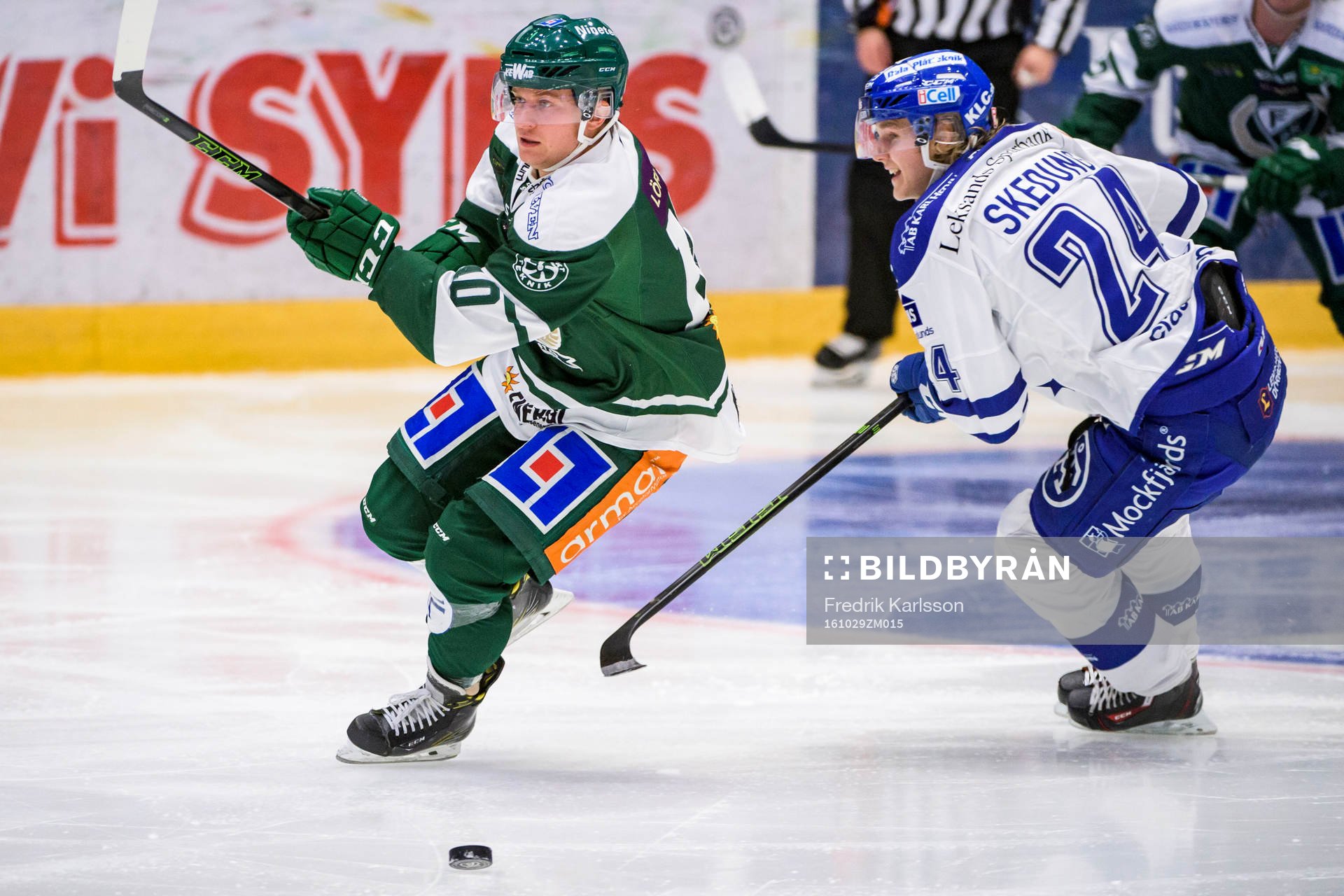 Färjestads Marcus Nilsson och Leksands Isak Skedung