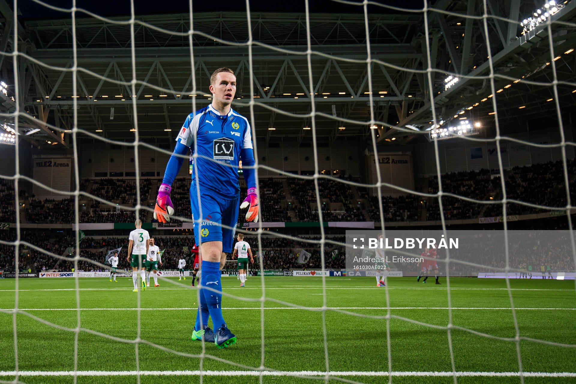 Hammarbys målvakt Ögmundur Kristinsson deppar