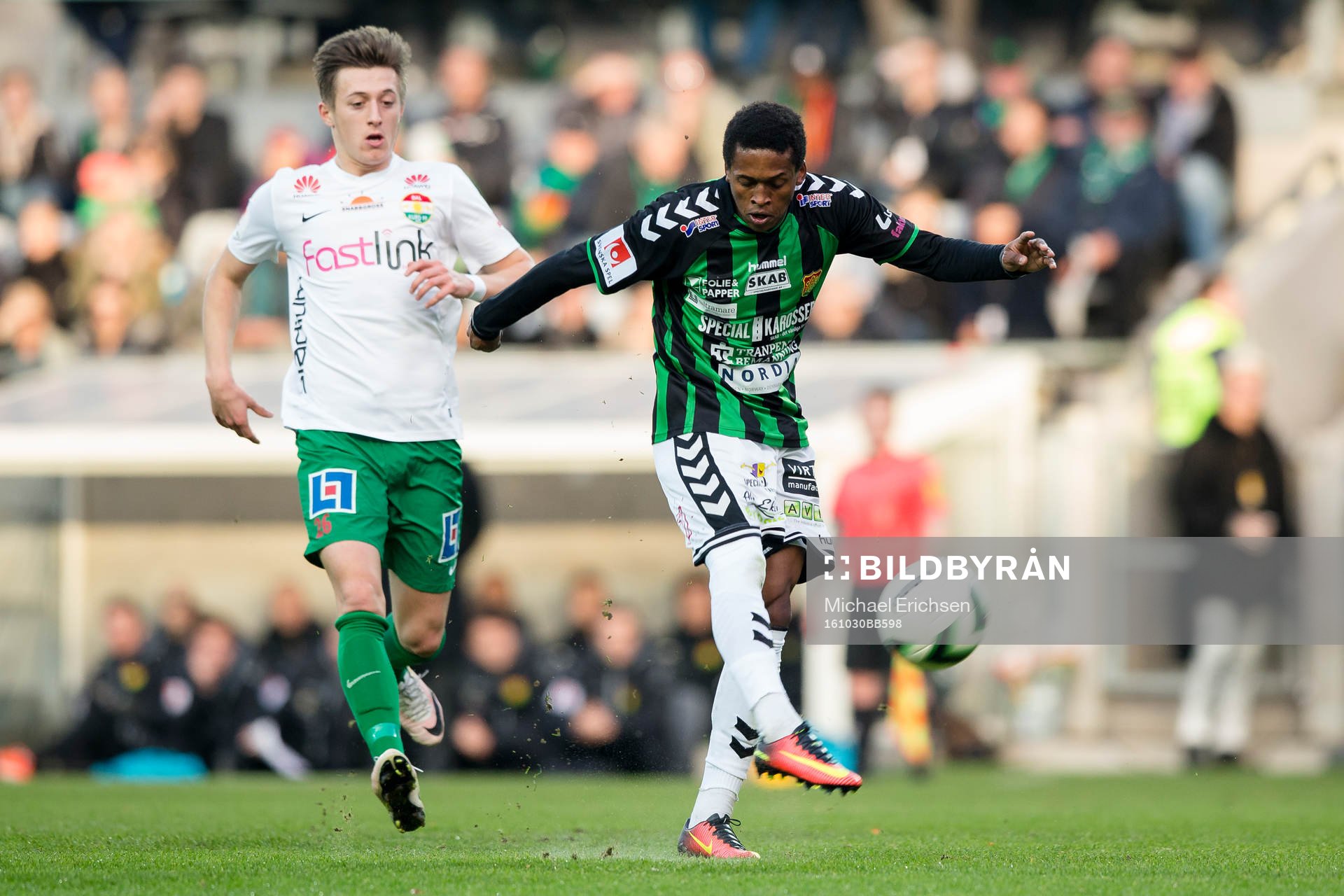 GAIS Luther Singh skjuter ett skott