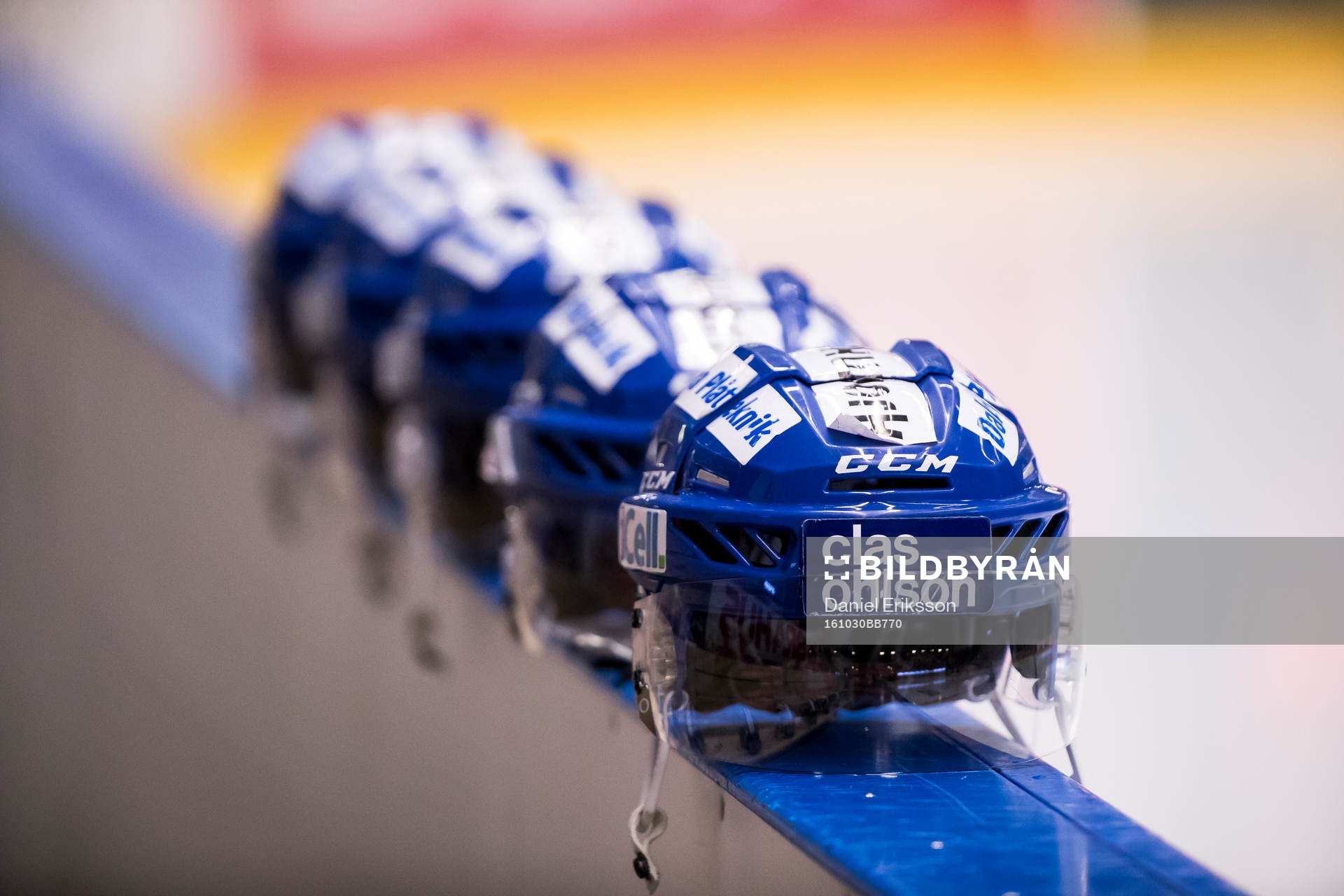 Hjälmar i ishockeymatchen i SHL mellan Leksand och