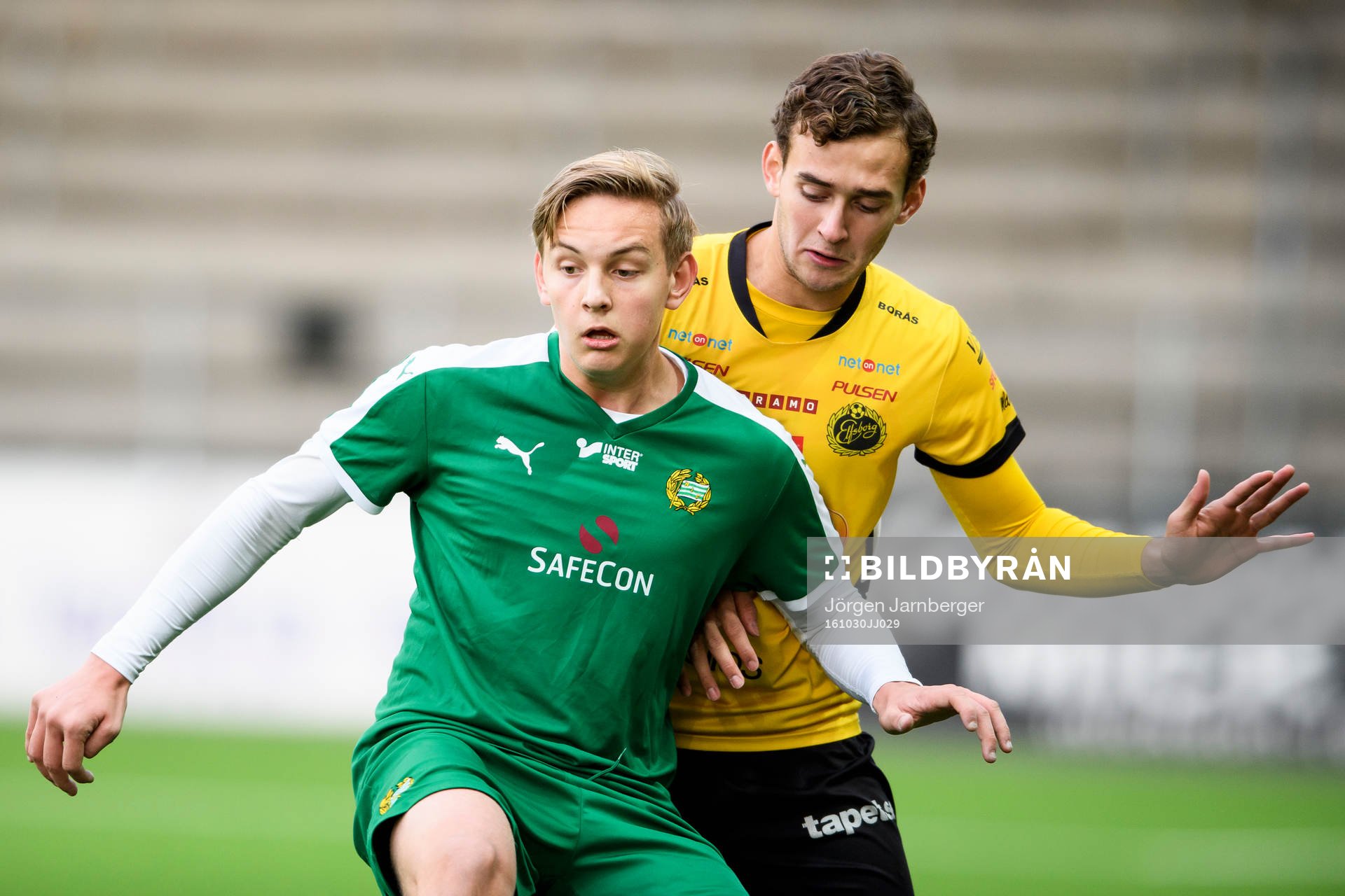 Hammarbys Marcus Mitander och Elfsborgs Adrian Zeka