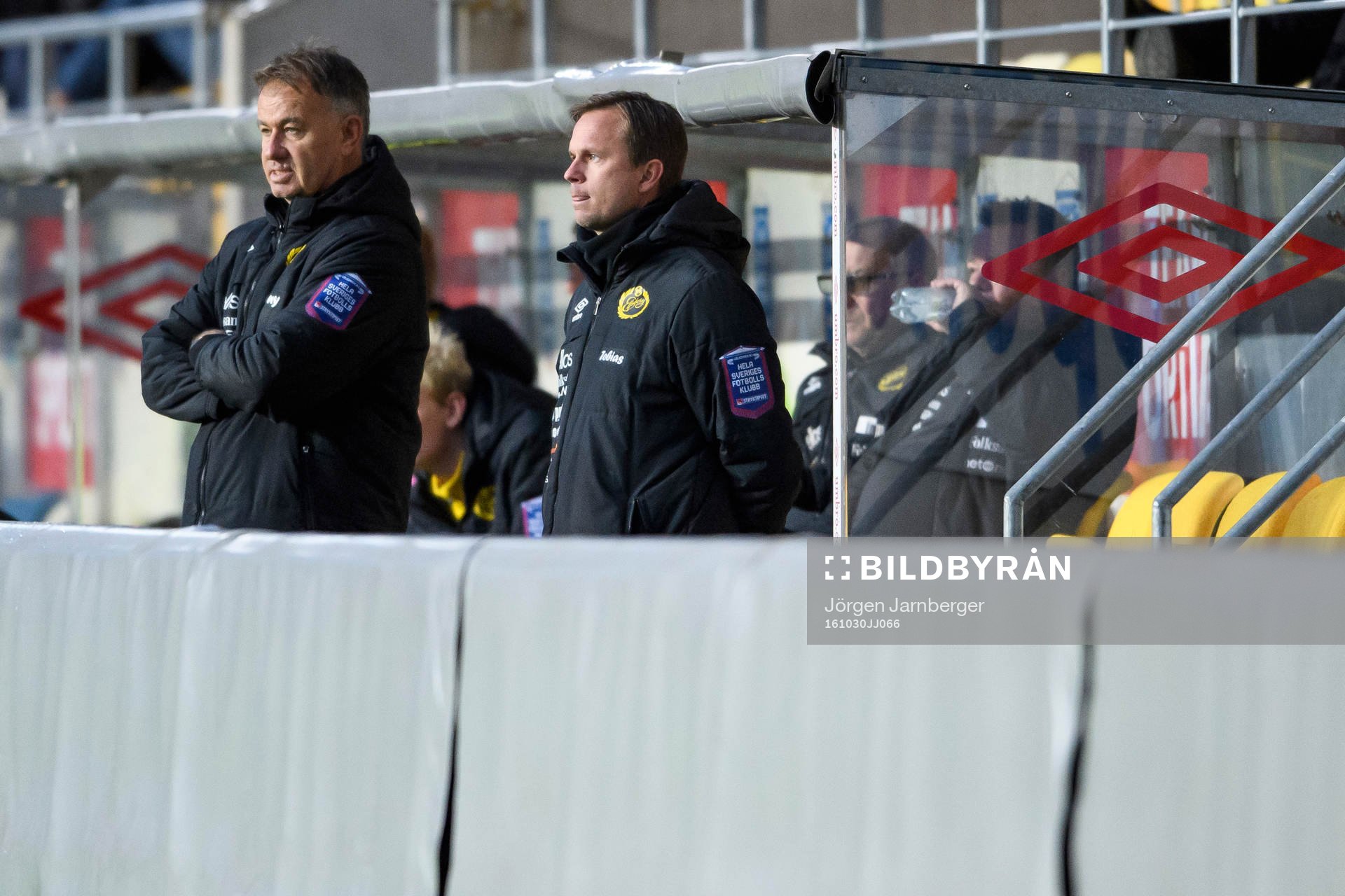 Elfsborgs tränare Tony Lundqvist och tränare Tobias