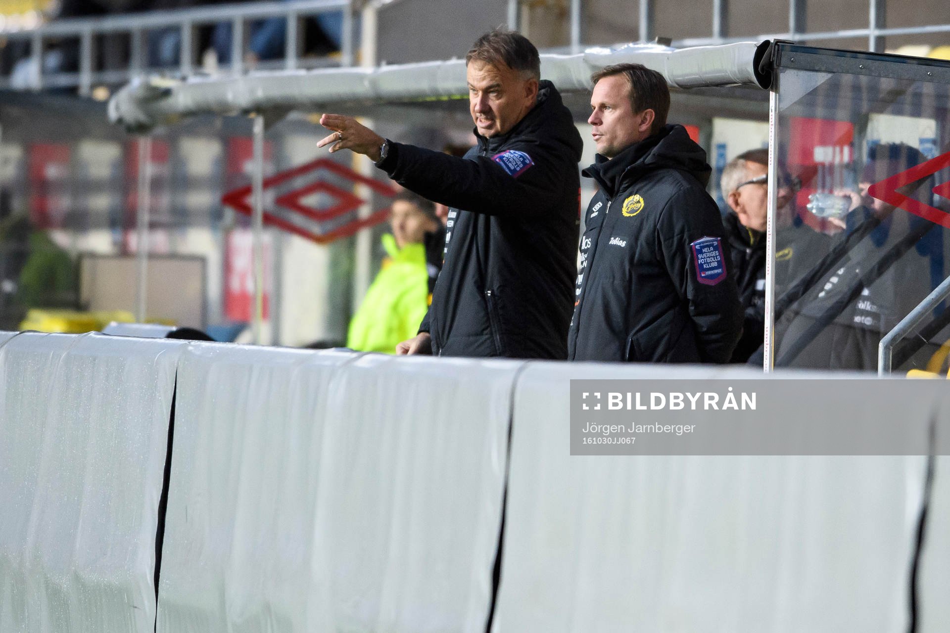 Elfsborgs tränare Tony Lundqvist och tränare Tobias