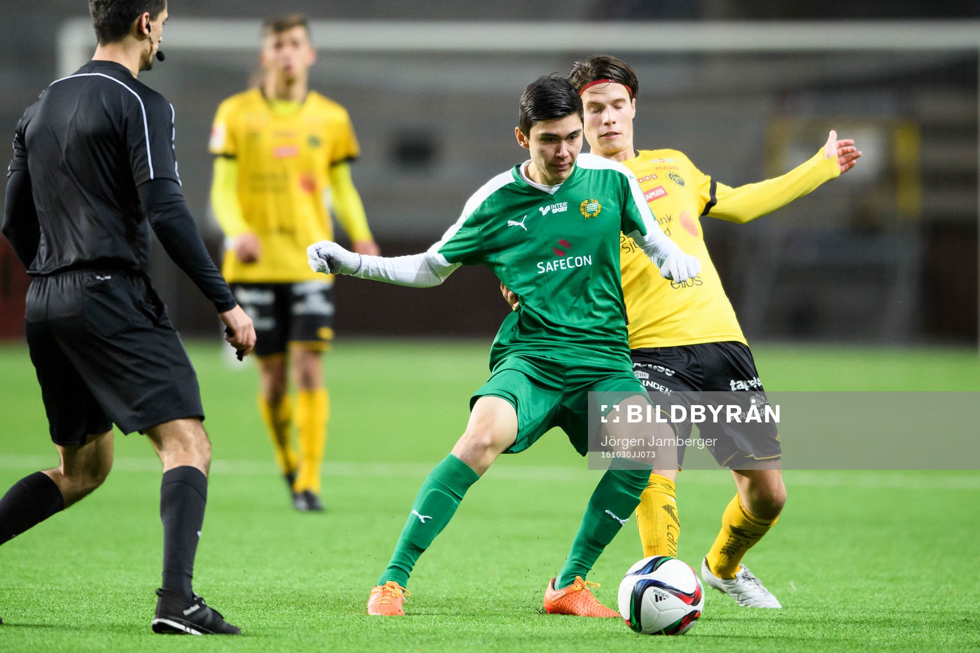 Hammarbys Otis Unda Toivio och Elfsborgs Joakim Engström