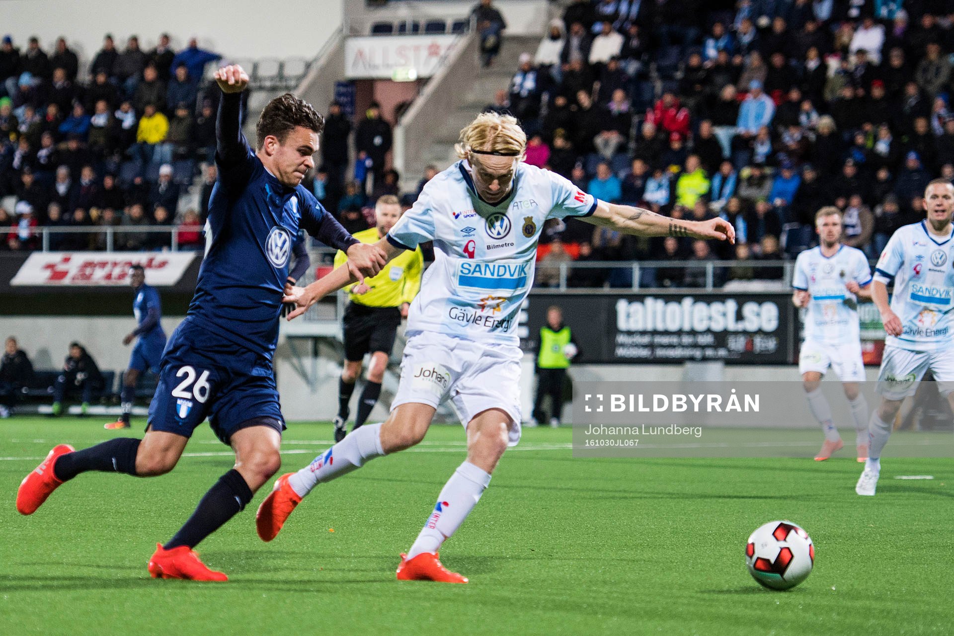 Malmö FFs Andreas Vindheim mot Gefles Jacob Ericsson